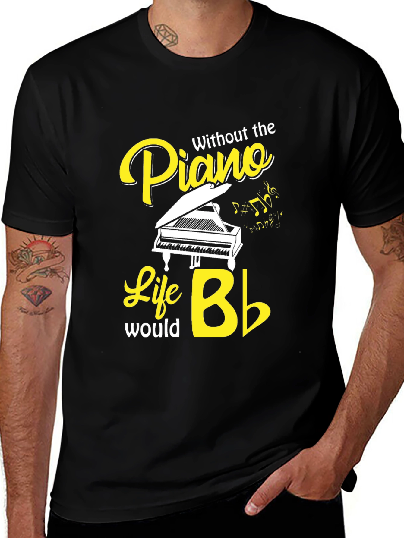 Piano Life T-Shirt - Musical Graphic Tee