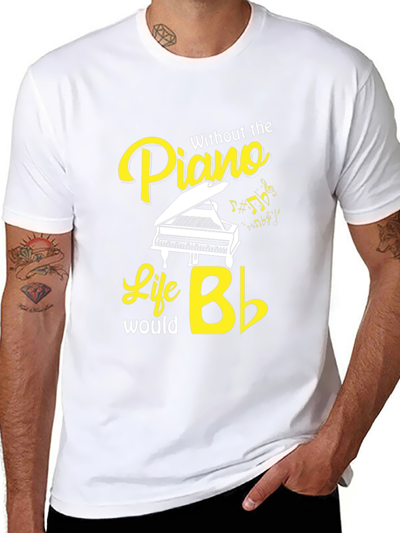 Piano Life T-Shirt - Musical Graphic Tee