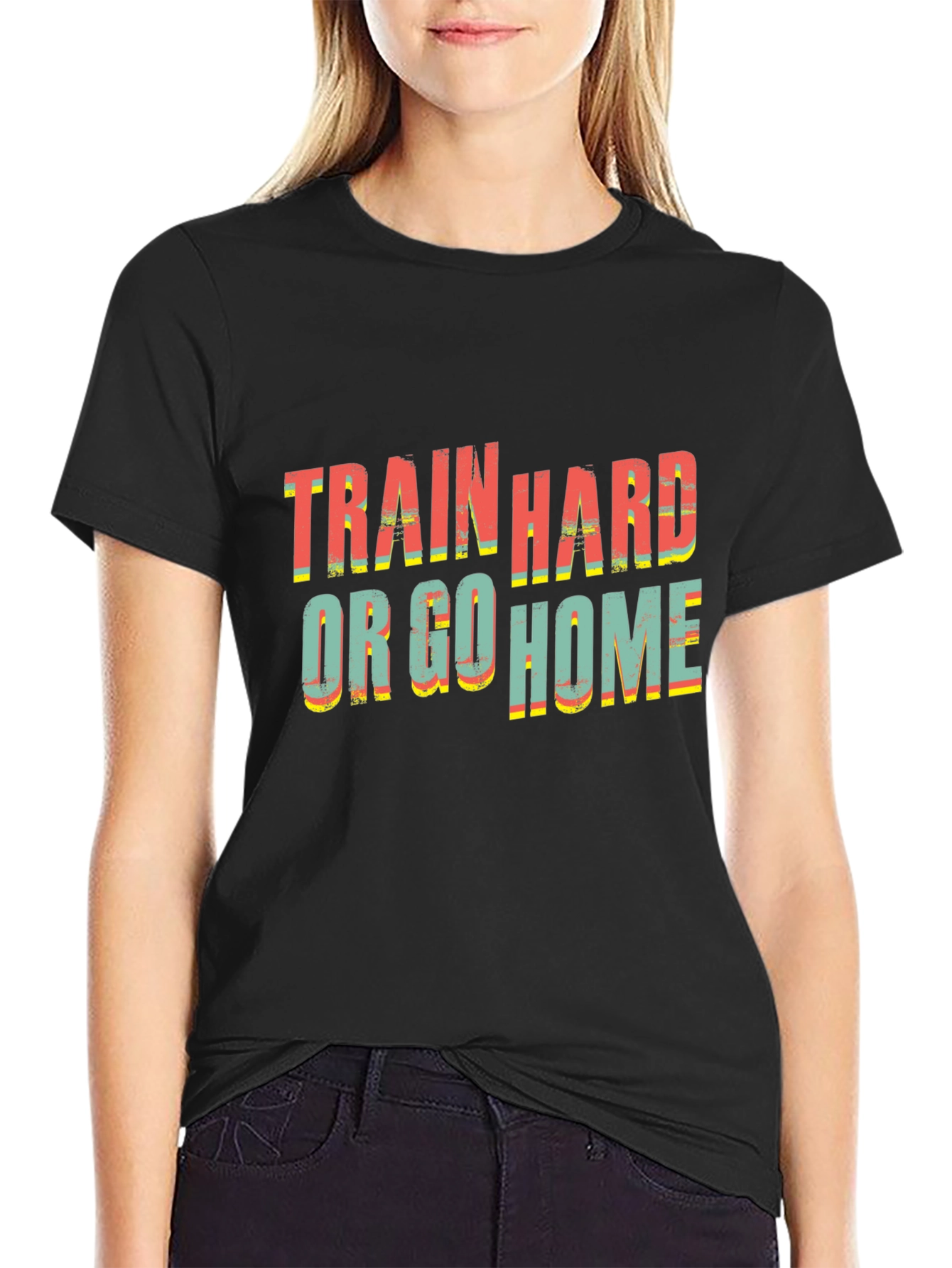 Train Hard T-Shirt - Motivational Workout Tee