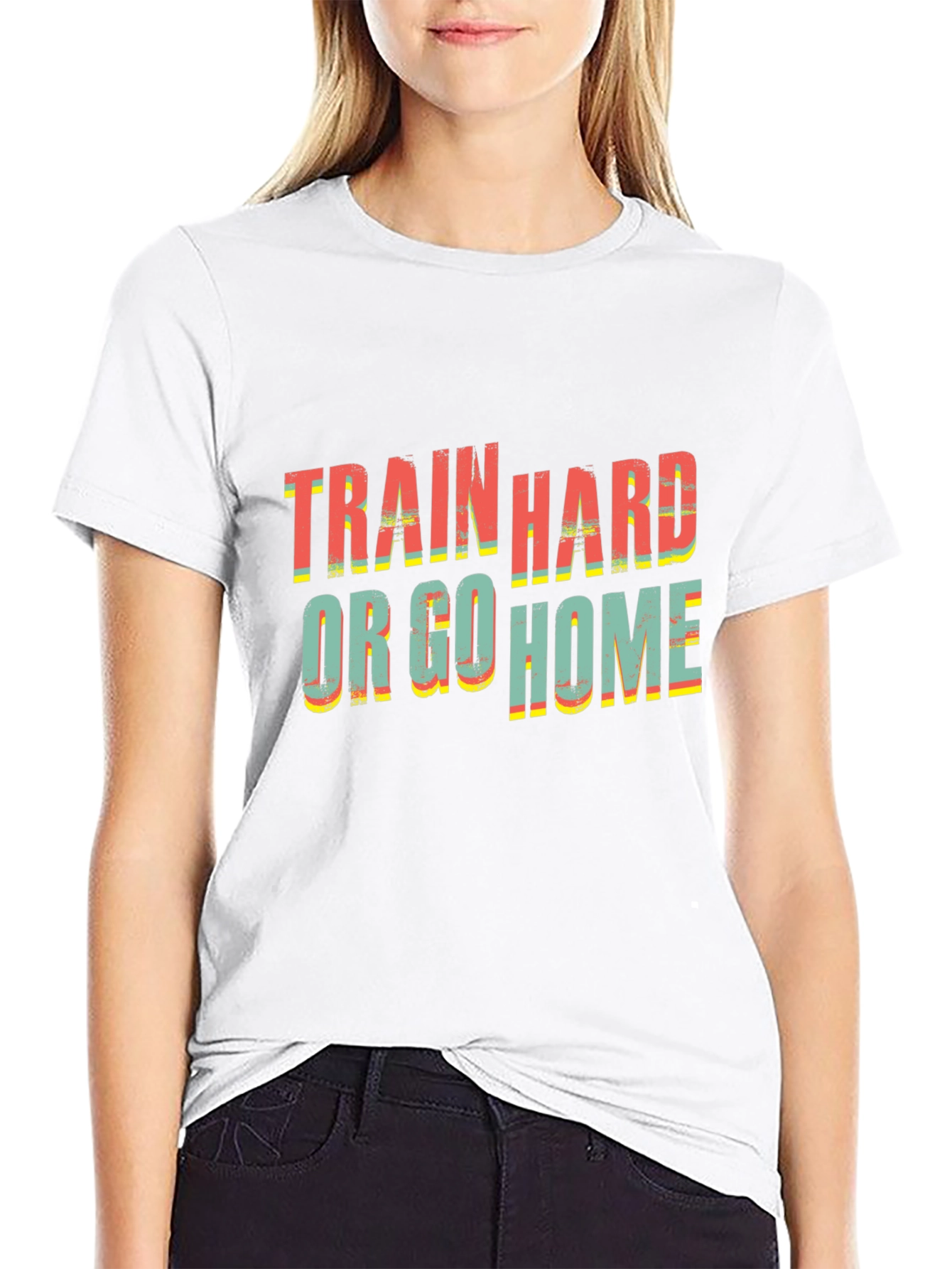 Train Hard T-Shirt - Motivational Workout Tee