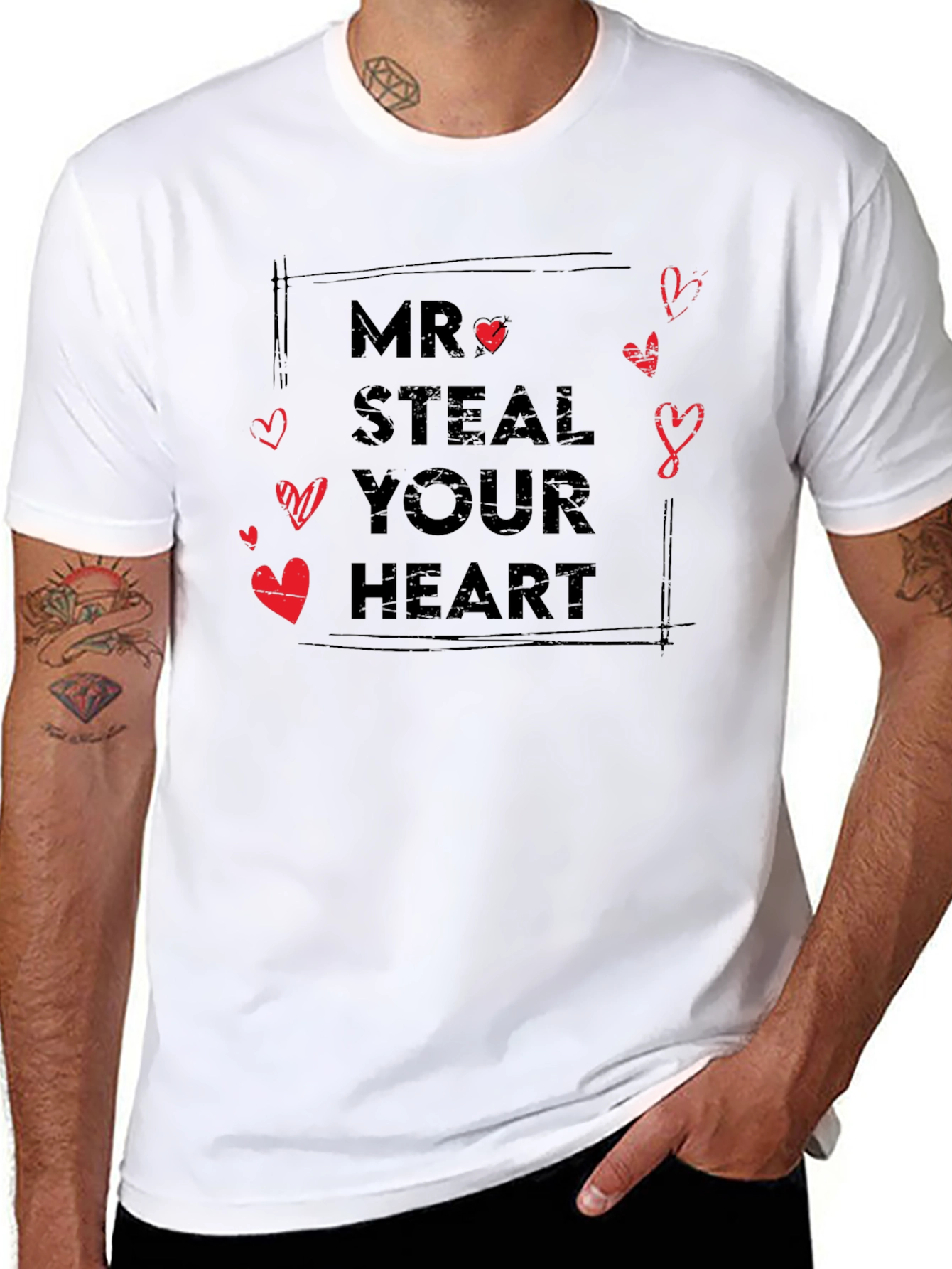 Mr. Steal Your Heart T-Shirt: Romantic & Stylish