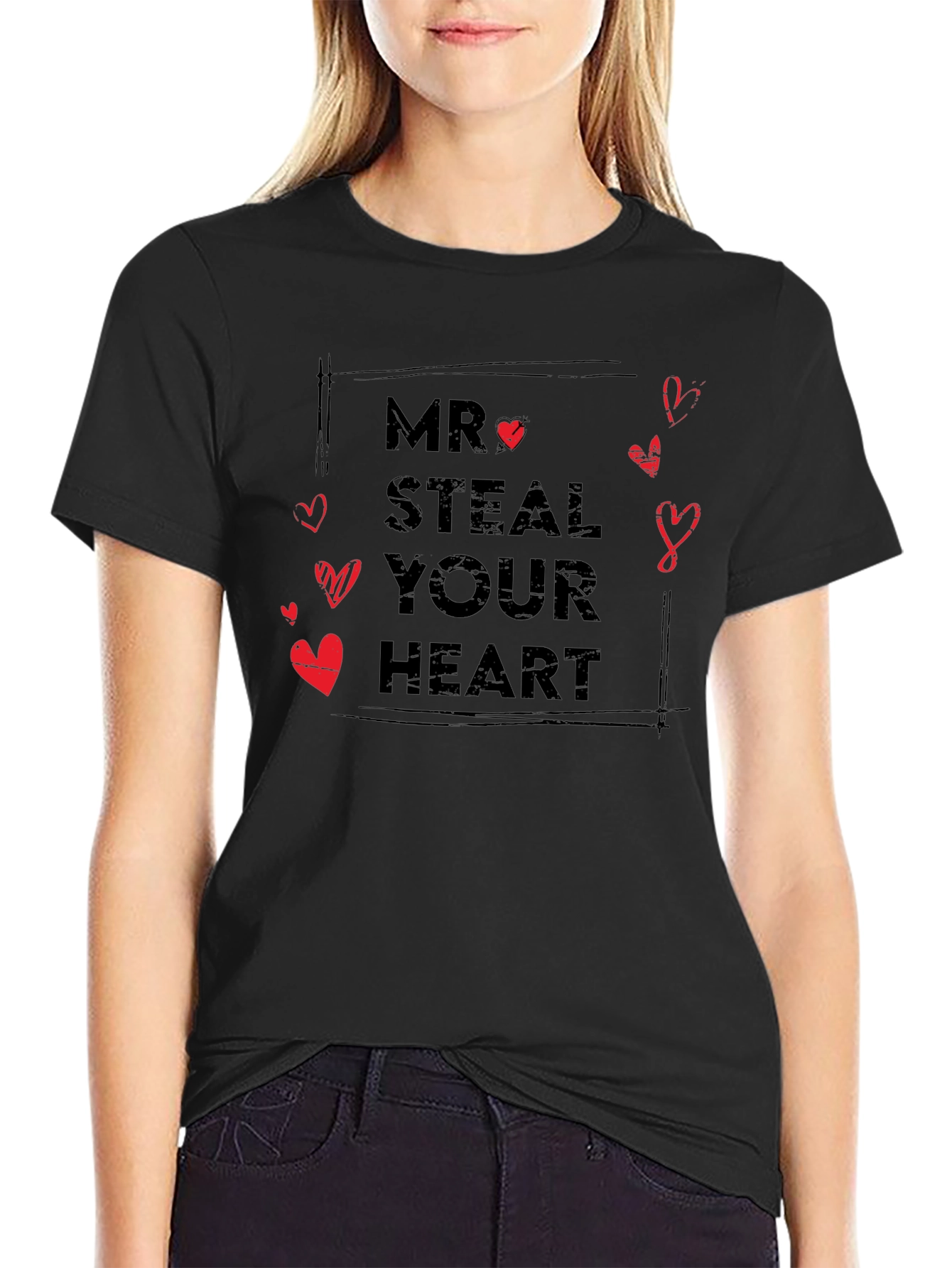 Mr. Steal Your Heart T-Shirt: Romantic & Stylish