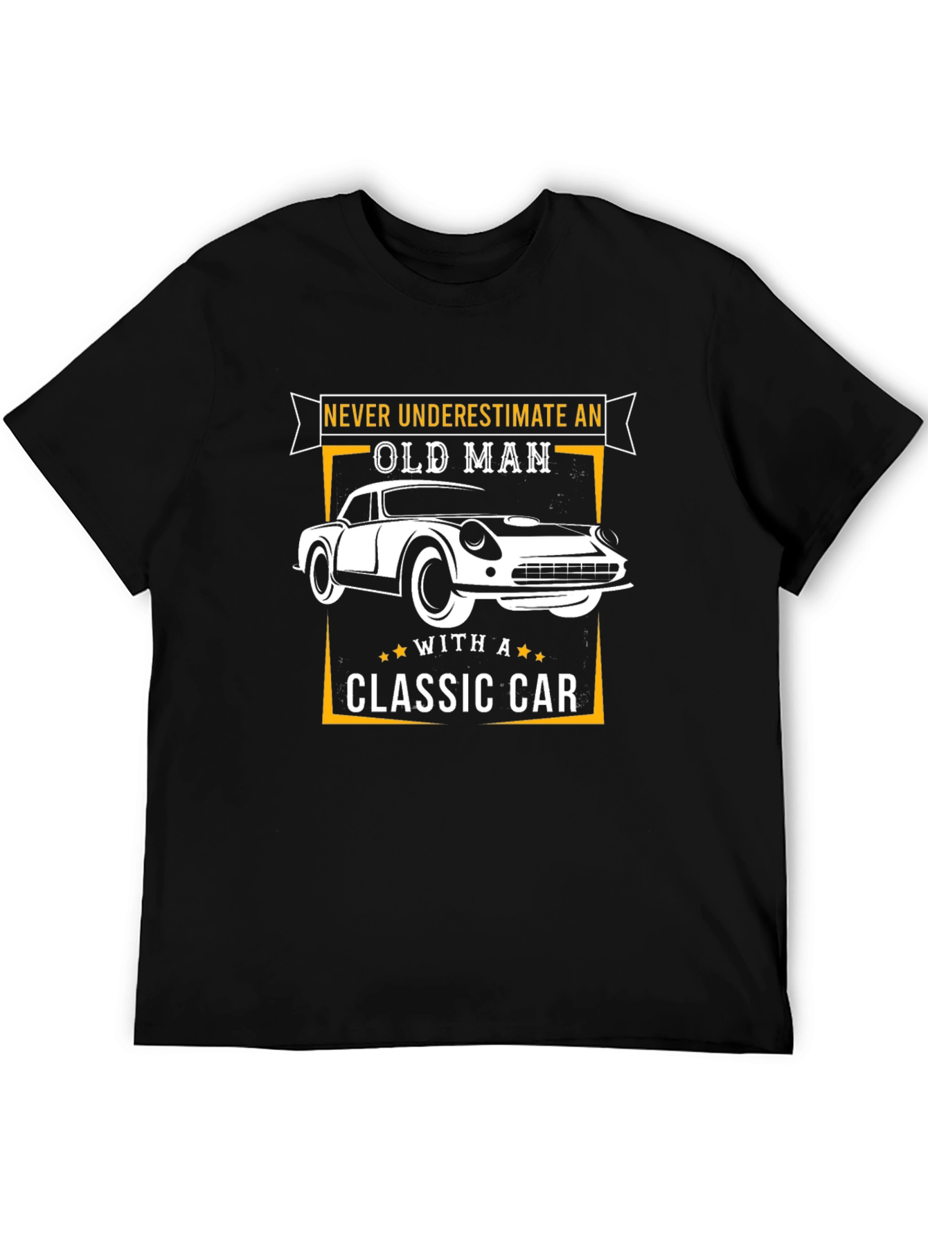 Old Man Classic Car Graphic Tee