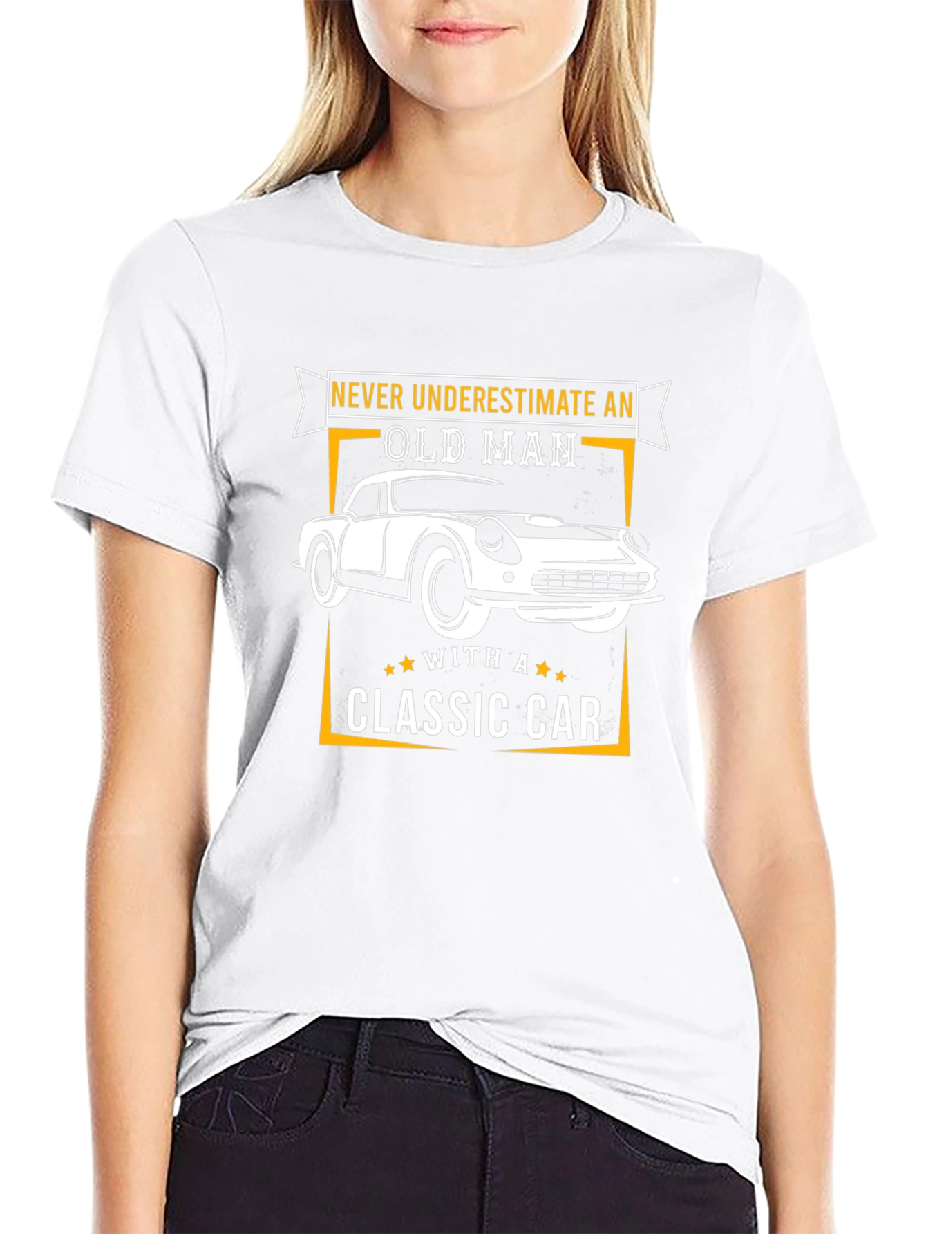 Old Man Classic Car Graphic Tee