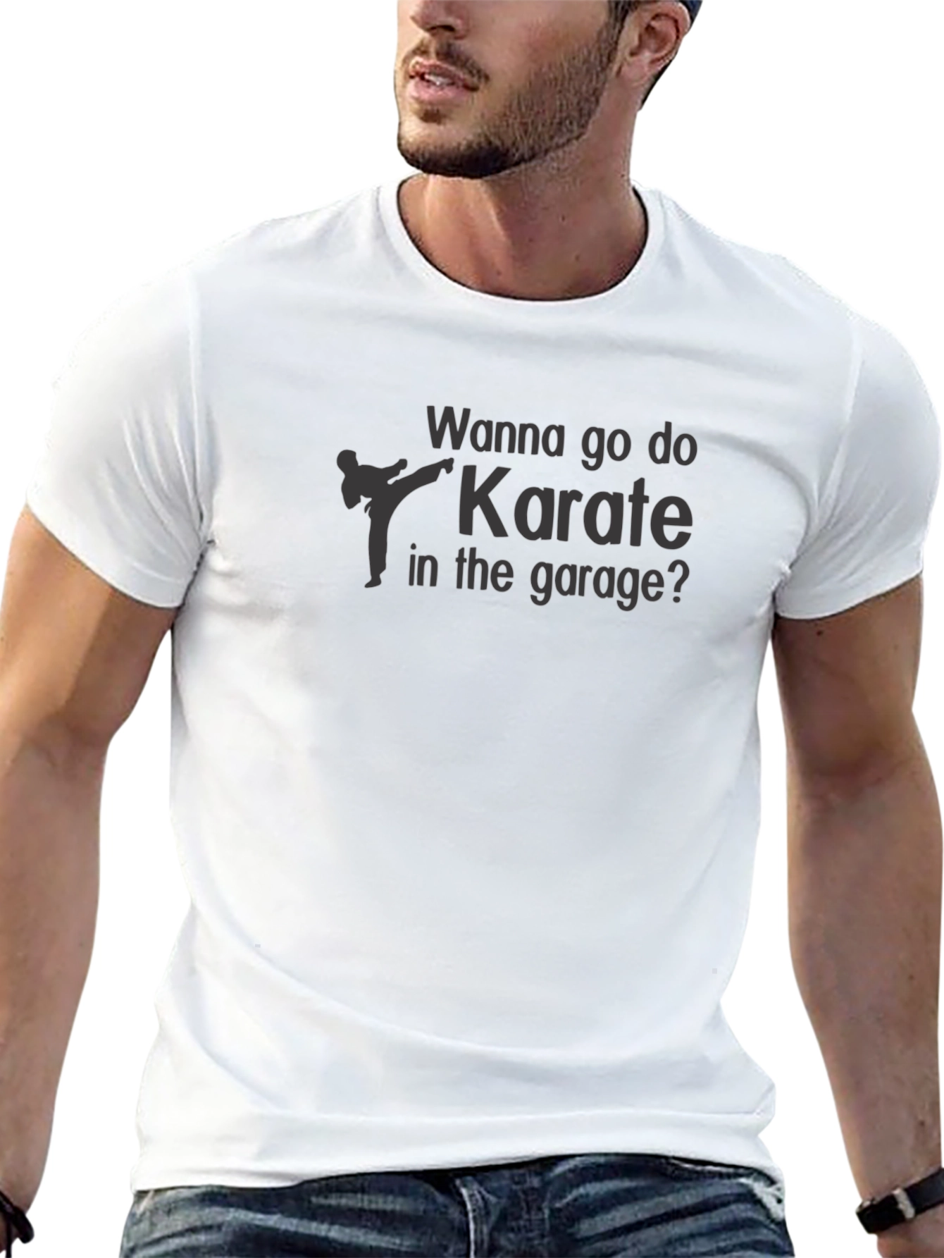 Karate in the Garage Black T-Shirt