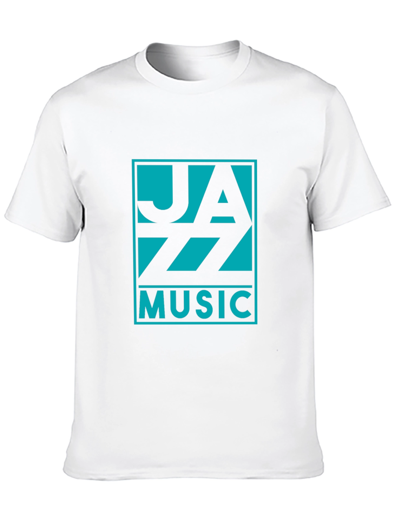 Jazz Music Graphic Tee - Black Cotton T-Shirt