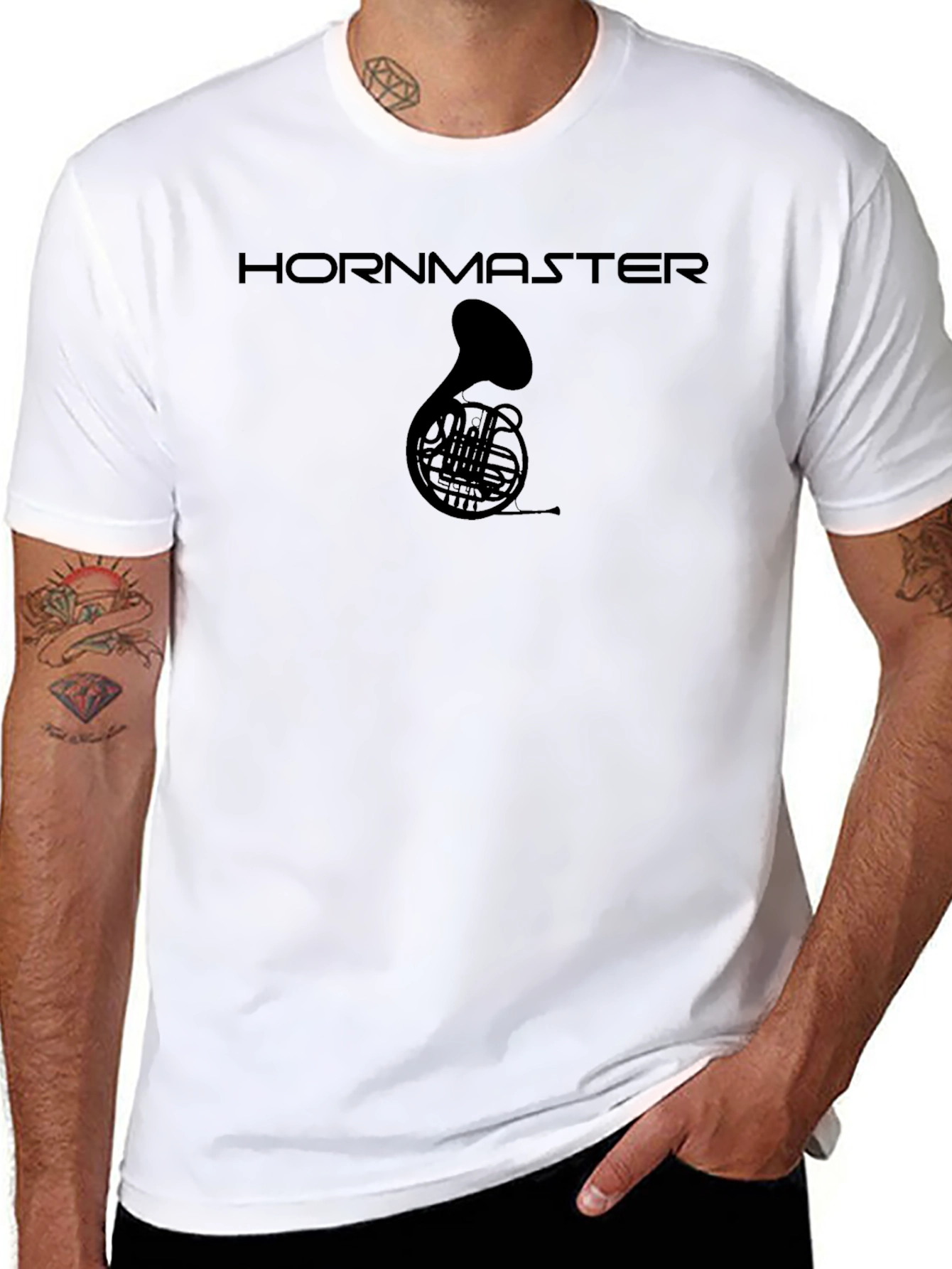 Hornmaster French Horn Black T-Shirt