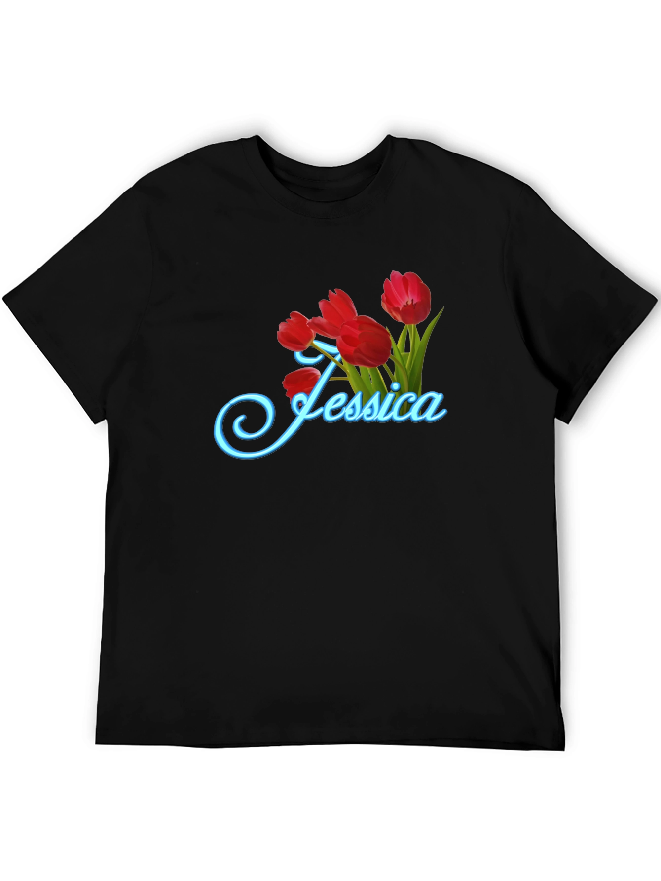 Jessica Tulip Flower Graphic T-Shirt