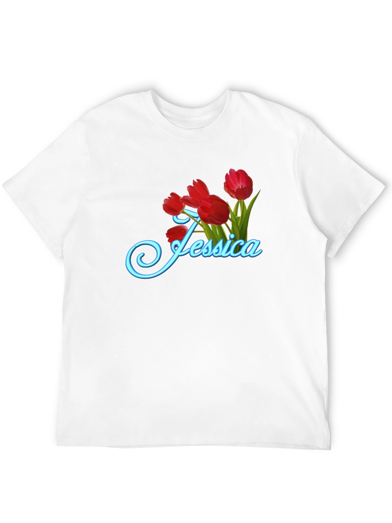 Jessica Tulip Flower Graphic T-Shirt