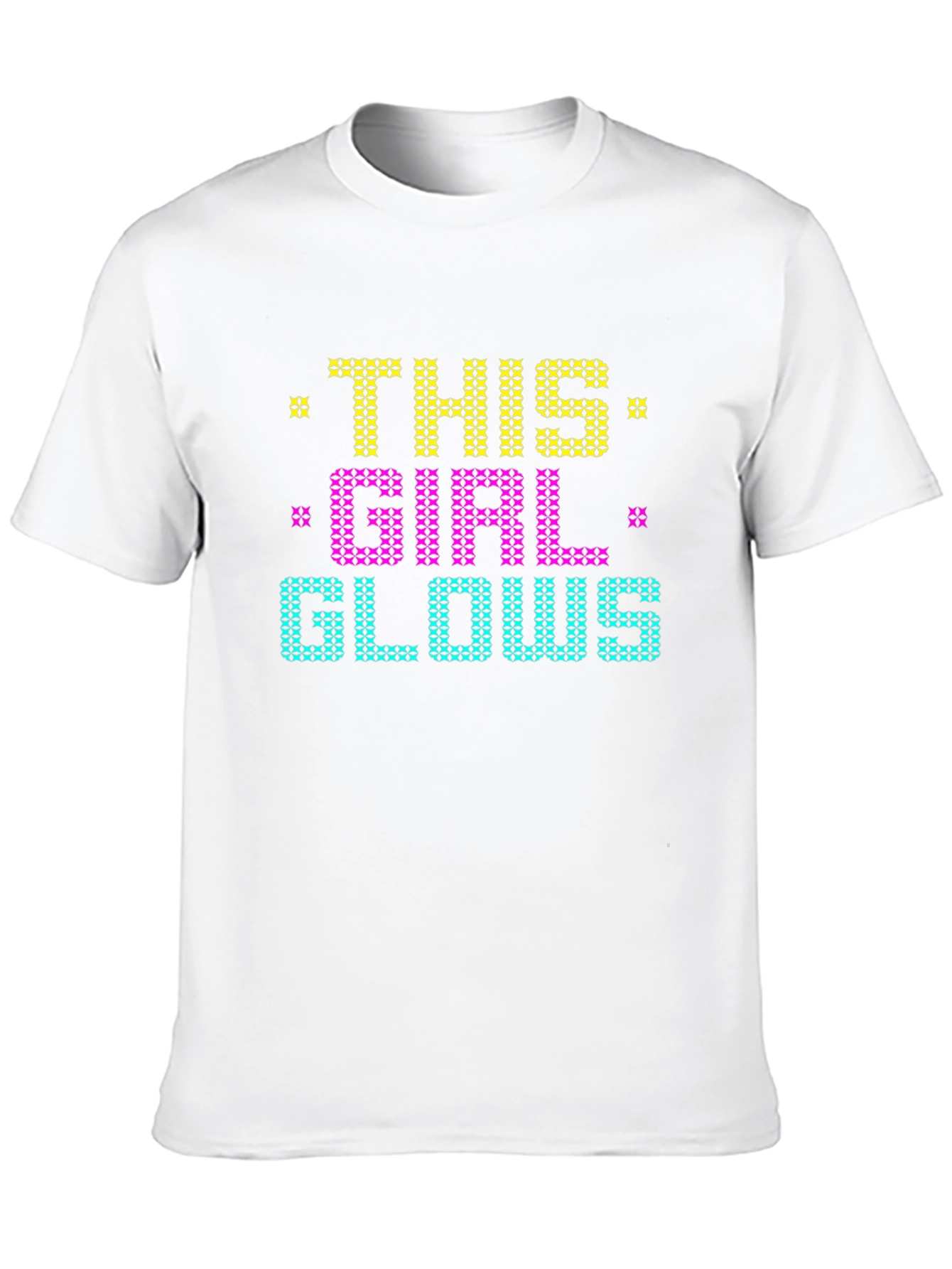 This Girl Glows Pixel Art T-Shirt