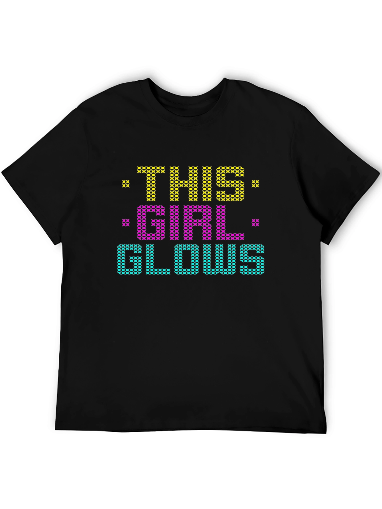 This Girl Glows Pixel Art T-Shirt