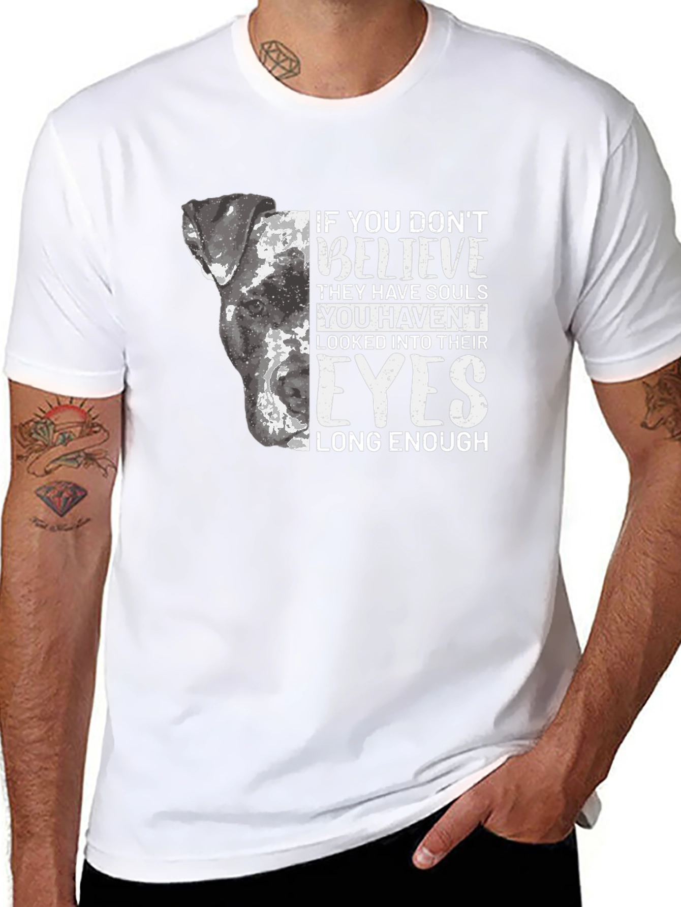Dog Lover T-Shirt - Believe They Have Souls