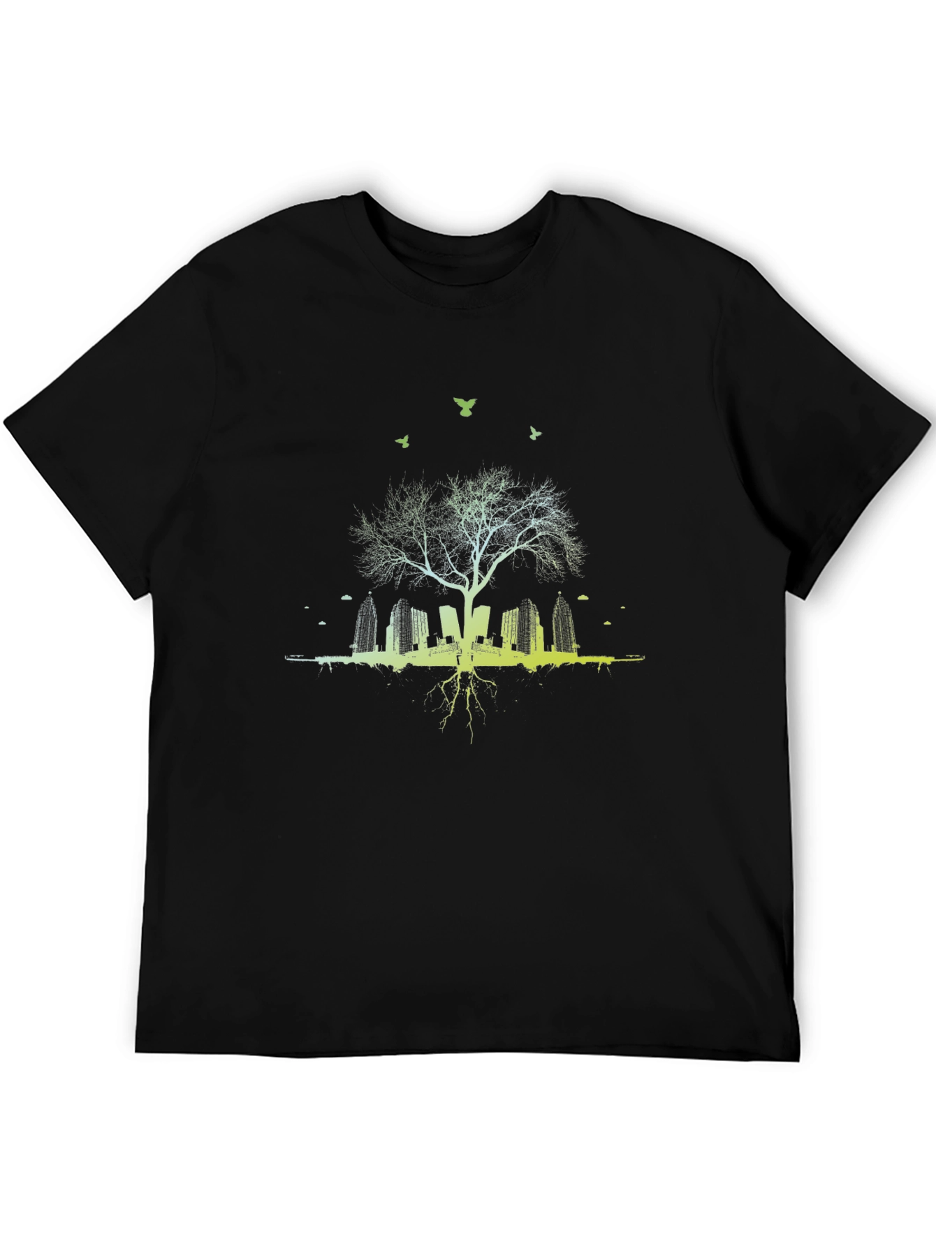 Urban Tree Graphic Black T-Shirt
