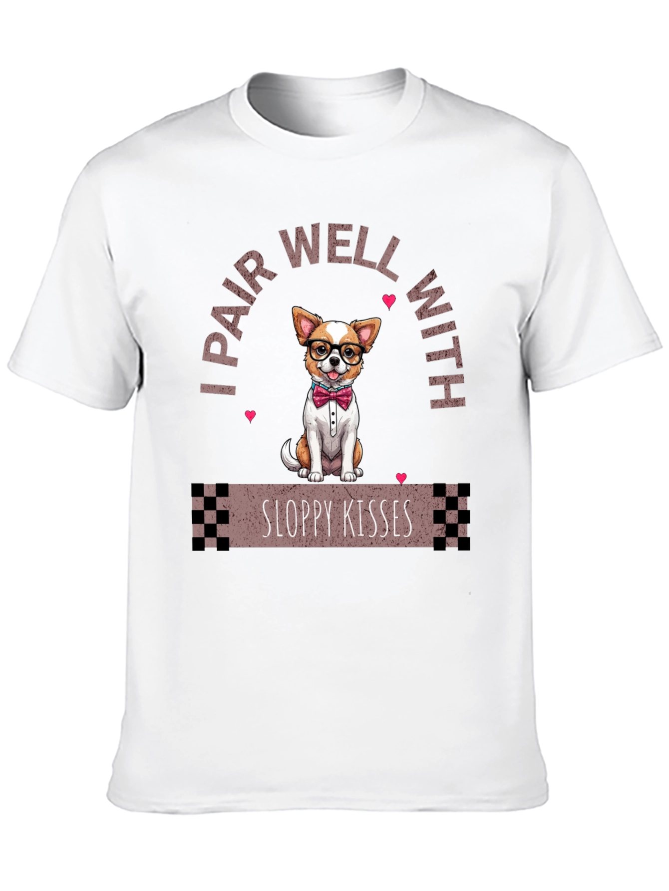 Chihuahua & Sloppy Kisses Mens Graphic Tee