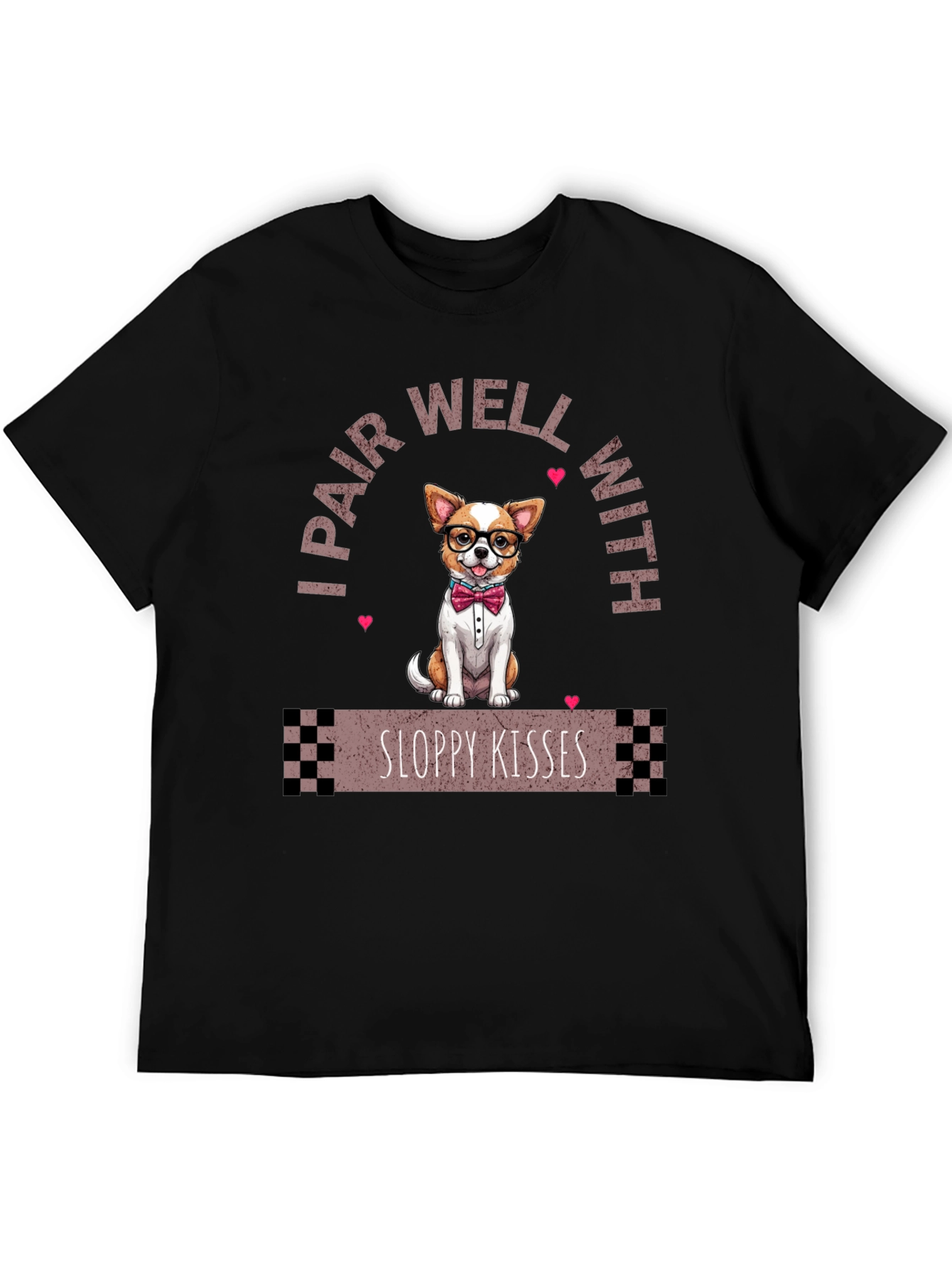 Chihuahua & Sloppy Kisses Mens Graphic Tee
