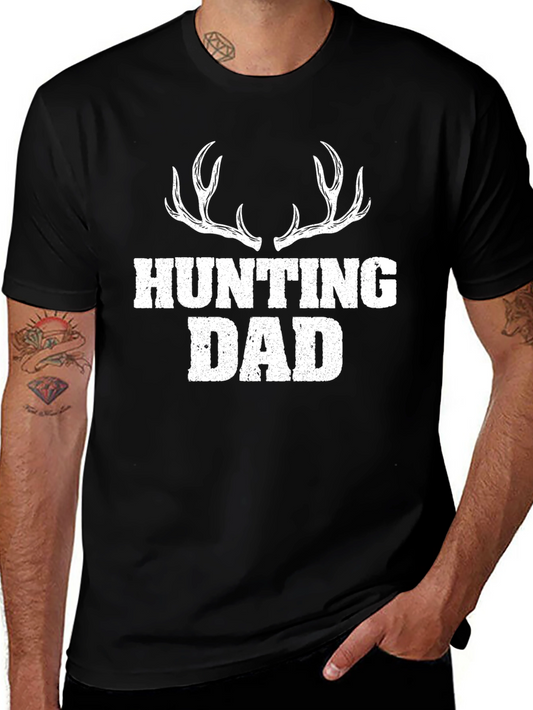 Hunting Dad T-Shirt - Antler Design - Perfect Gift
