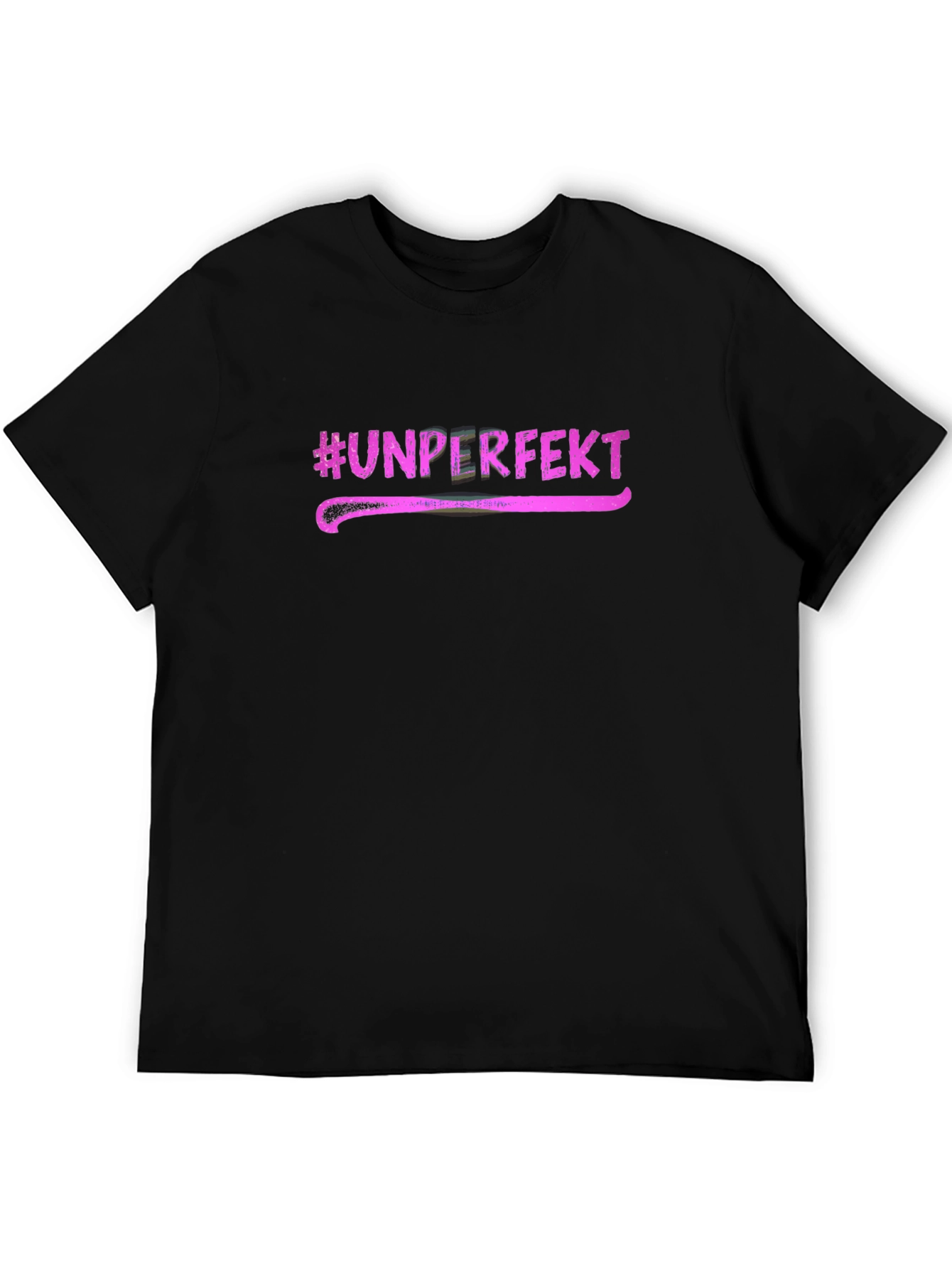 #Unperfekt Black Graphic Tee - Unique Casual Style