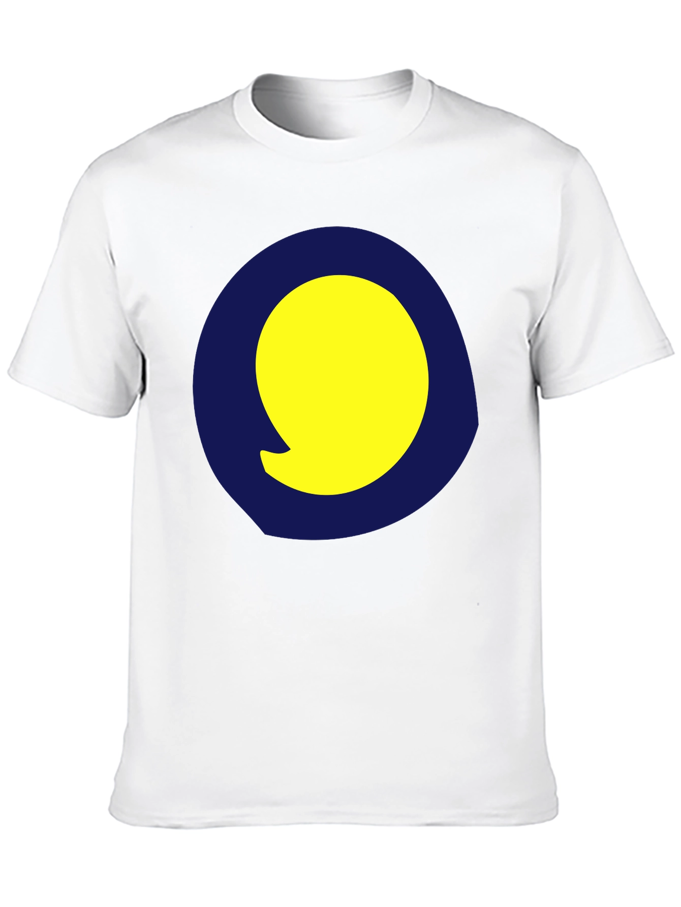 Yellow Circle Graphic Black Tee