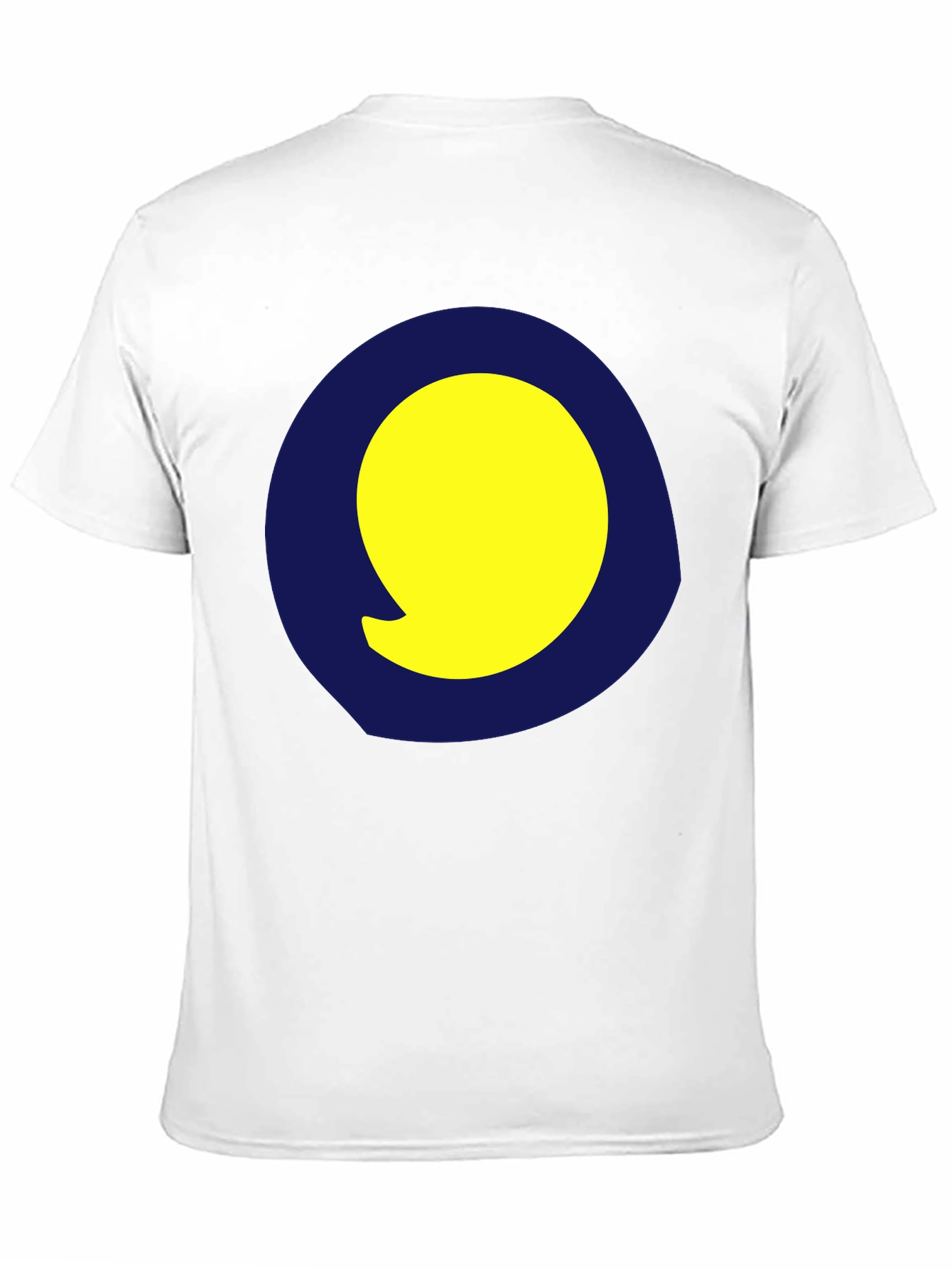 Yellow Circle Graphic Black Tee