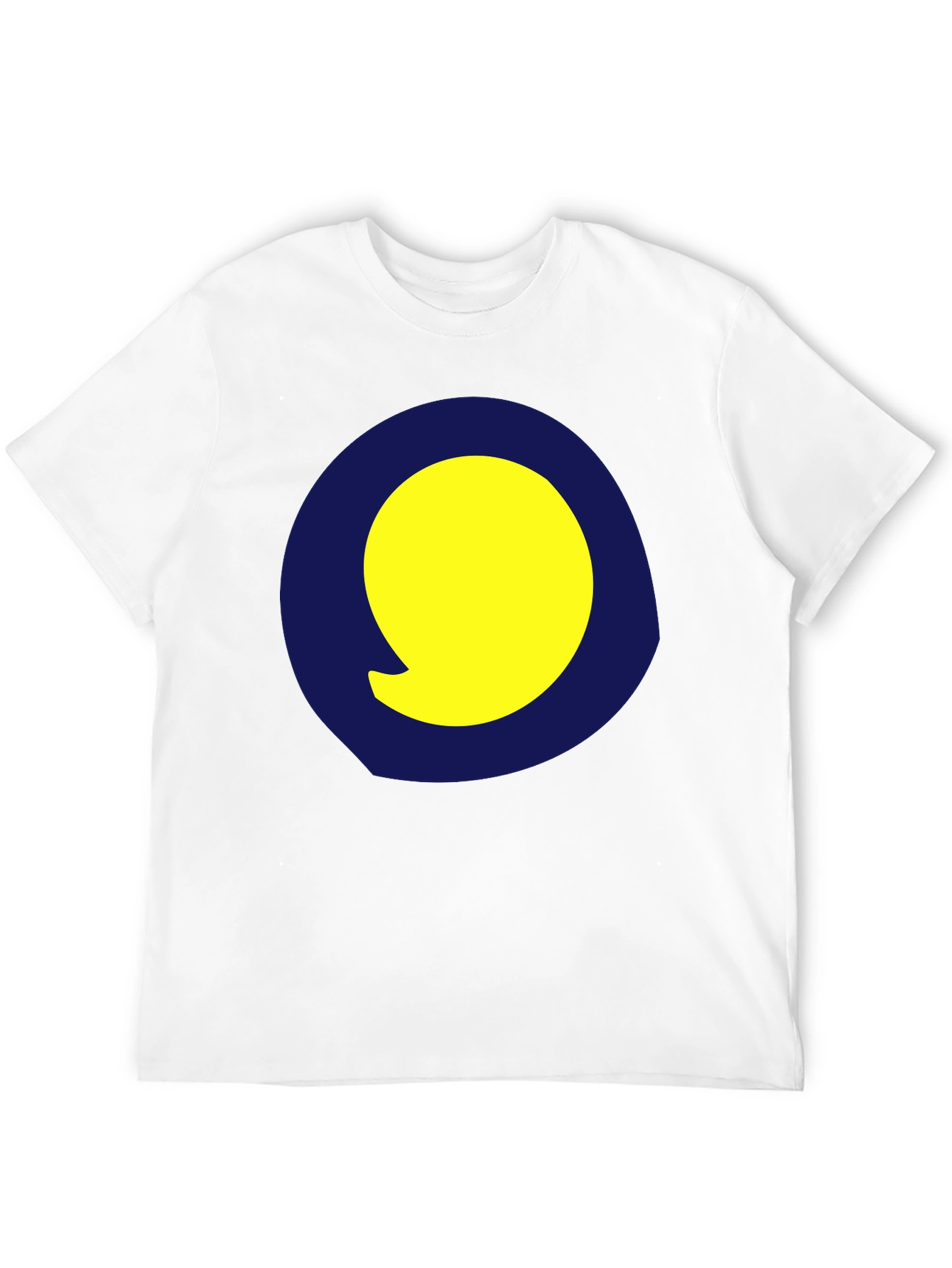 Yellow Circle Graphic Black Tee