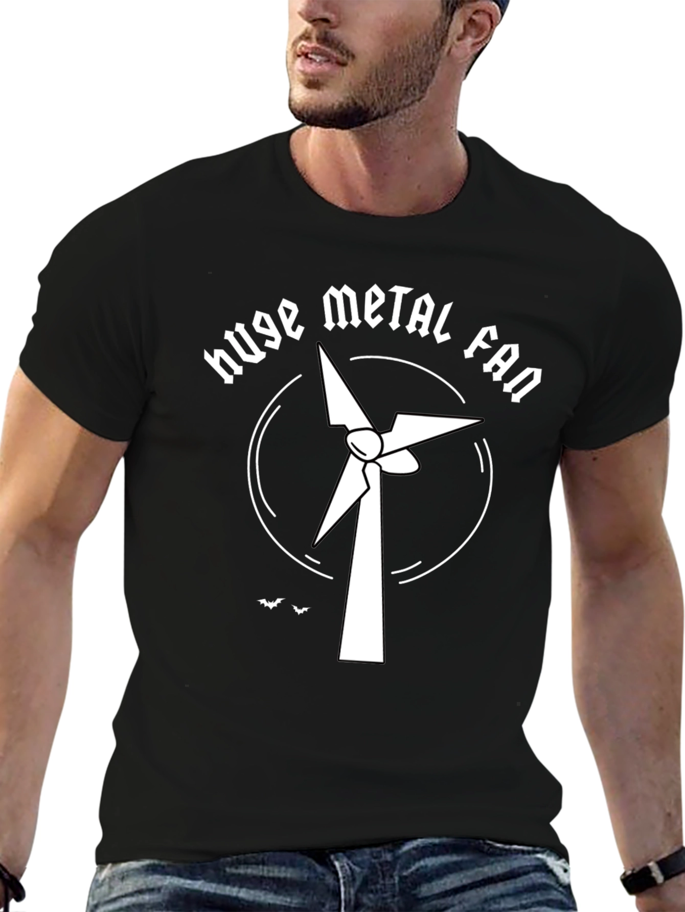 Huge Metal Fan T-Shirt - Black Graphic Tee