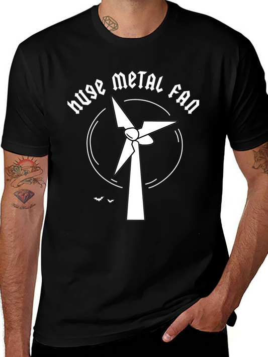 Huge Metal Fan T-Shirt - Black Graphic Tee