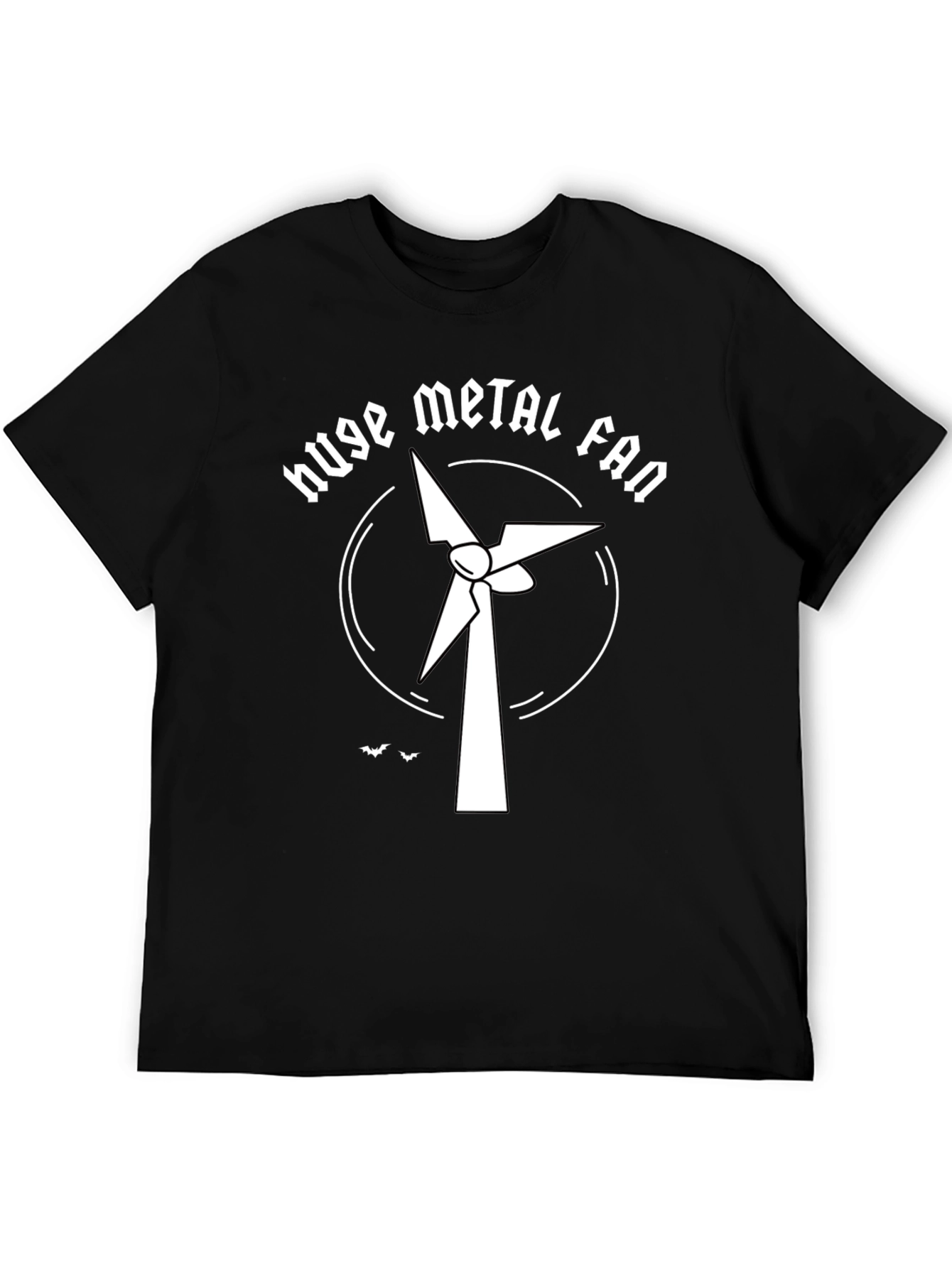 Huge Metal Fan T-Shirt - Black Graphic Tee
