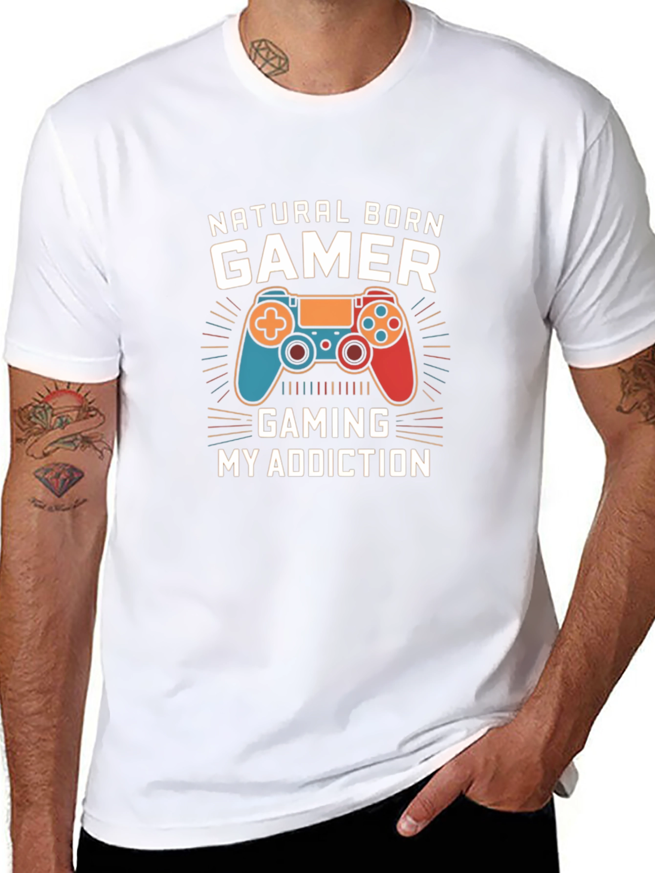 Natural Born Gamer Black T-Shirt