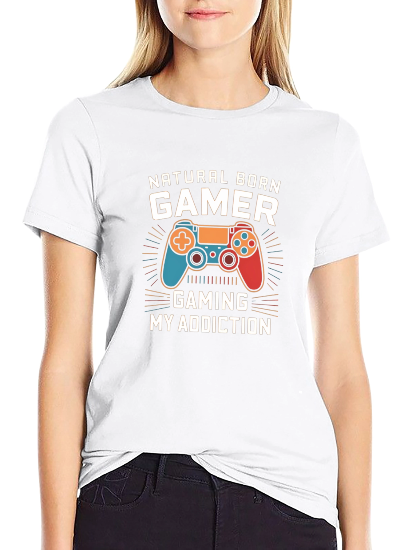 Natural Born Gamer Black T-Shirt