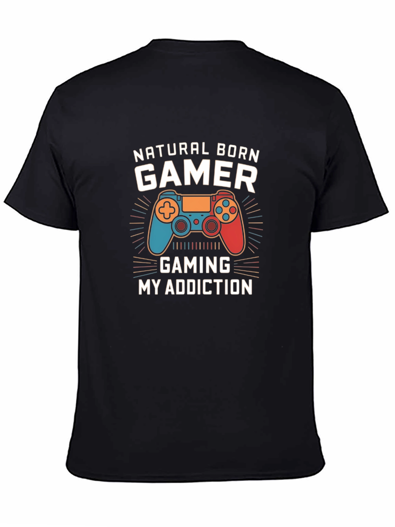 Natural Born Gamer Black T-Shirt