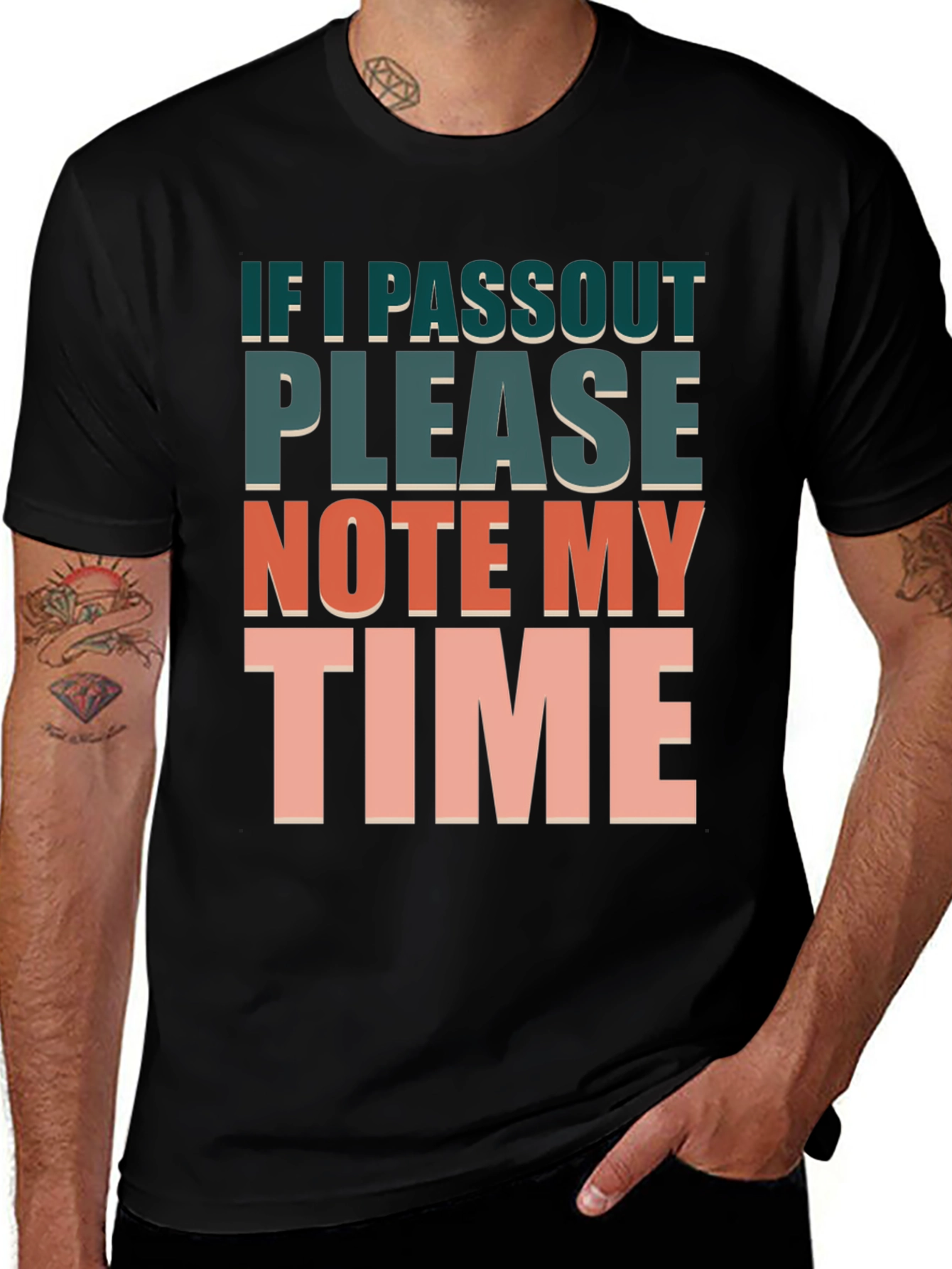 Humorous Workout T-Shirt: Note My Time