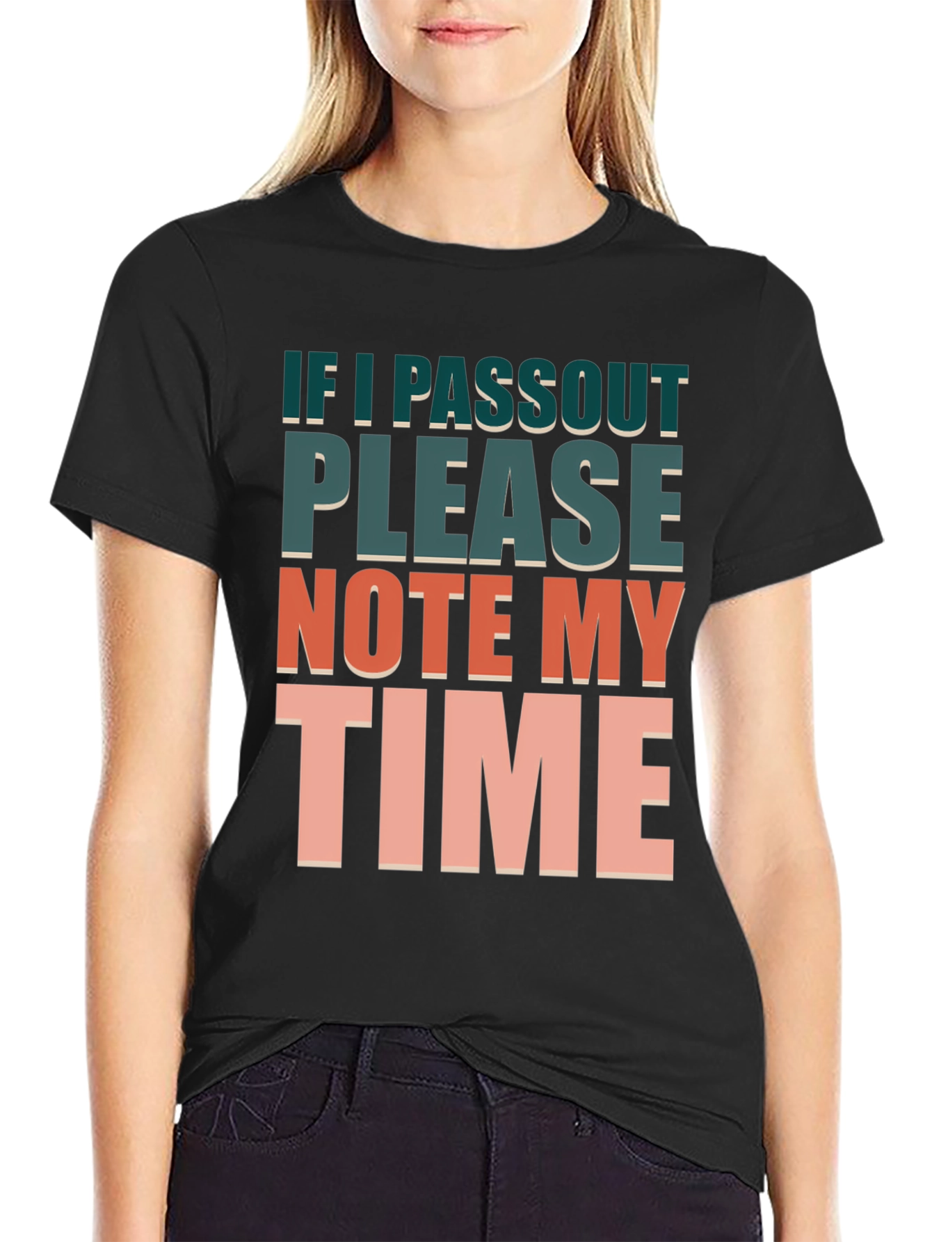 Humorous Workout T-Shirt: Note My Time