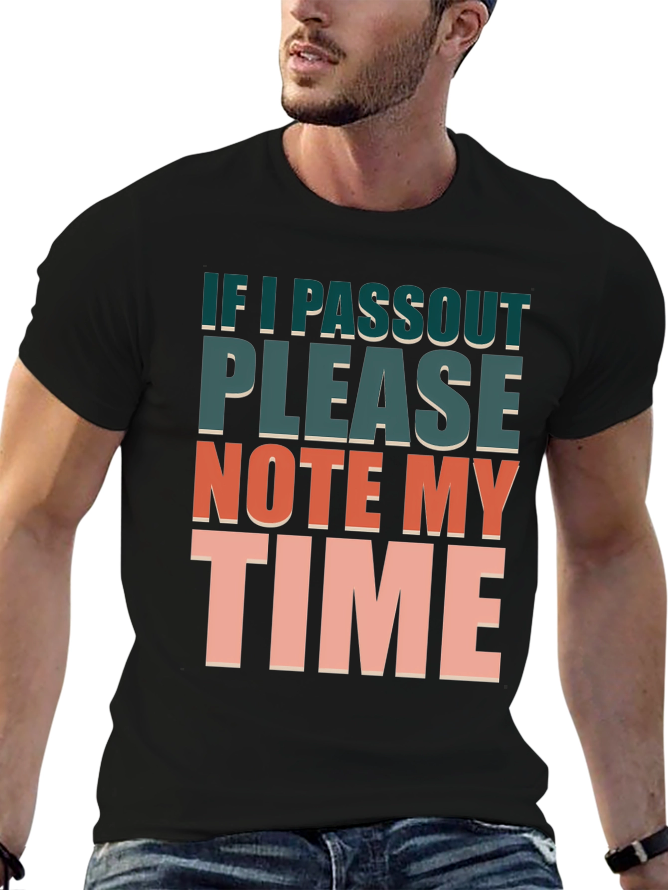 Humorous Workout T-Shirt: Note My Time