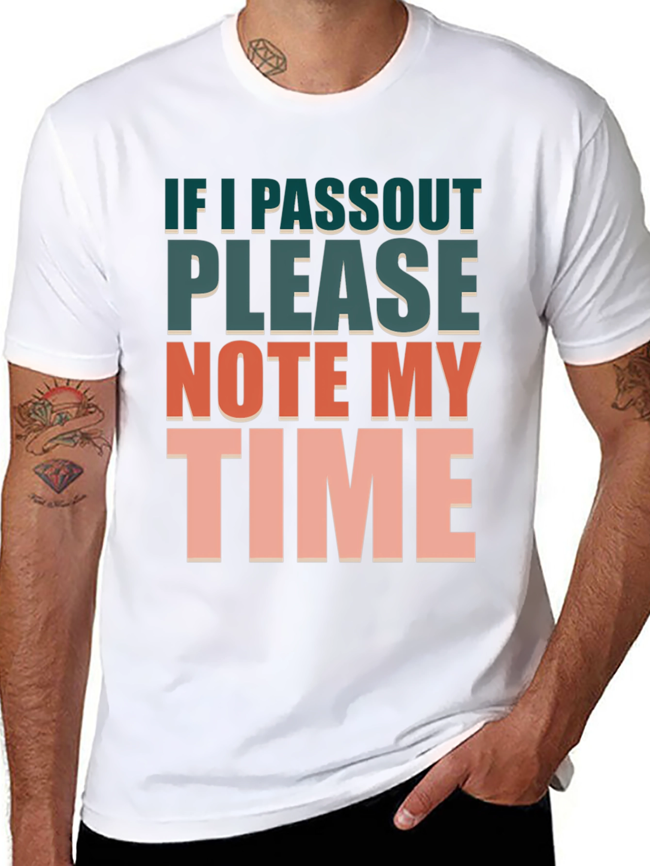 Humorous Workout T-Shirt: Note My Time