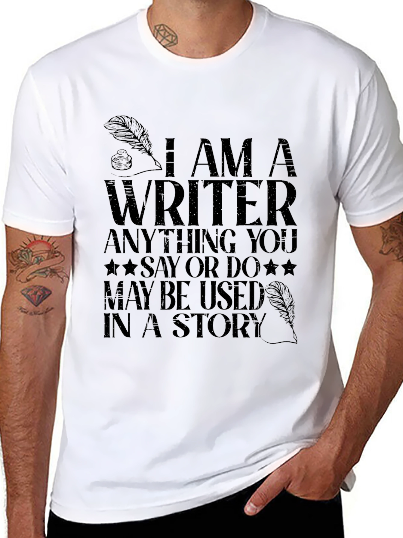 I Am A Writer T-Shirt - Novelty Graphic Tee