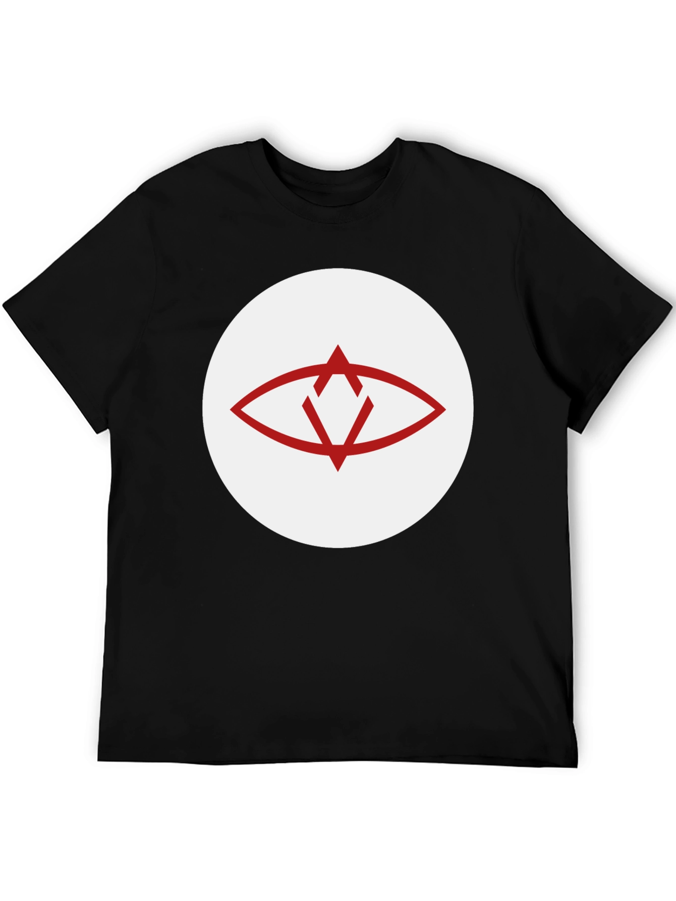 Eye Graphic Crew Neck T-Shirt - Black