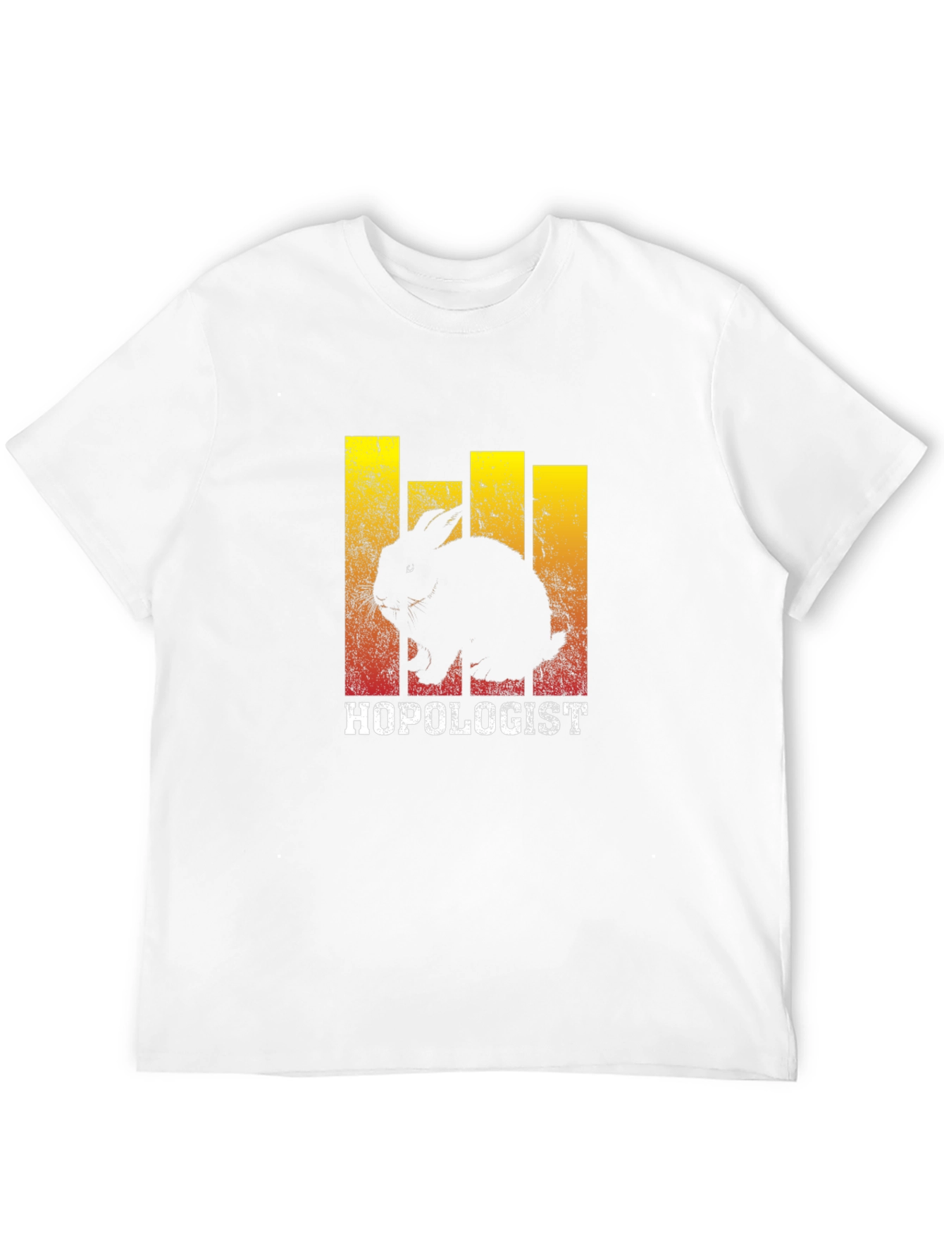 Hopologist Rabbit Graphic Tee - Black Cotton T-Shirt