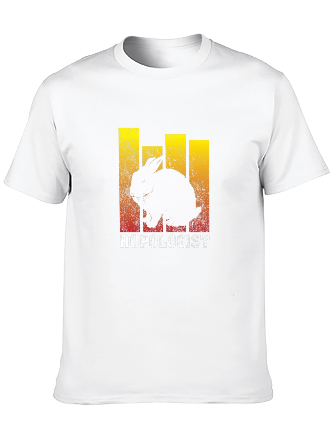 Hopologist Rabbit Graphic Tee - Black Cotton T-Shirt