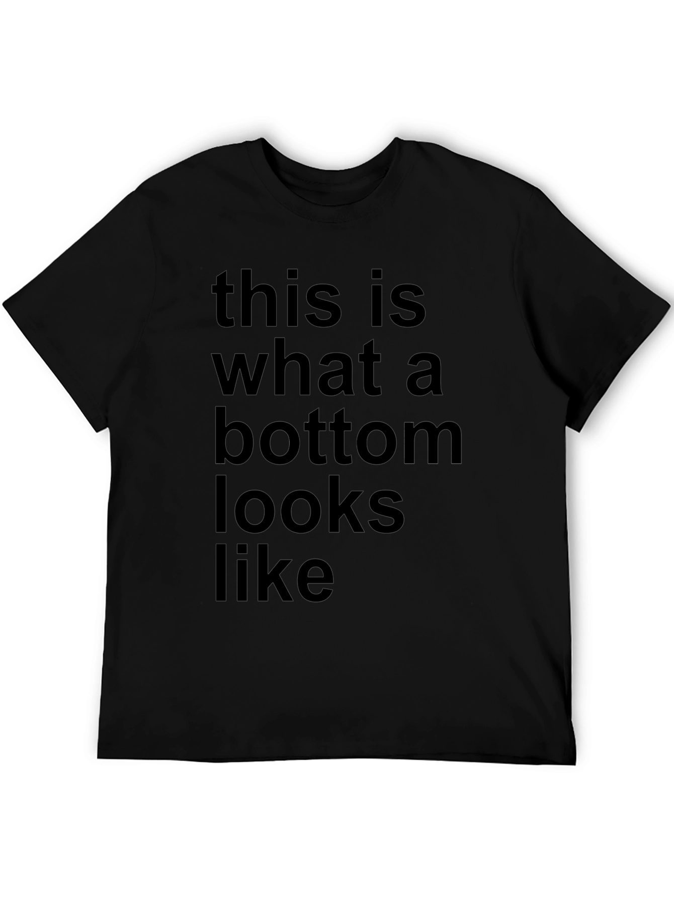 Humorous Bottom Graphic Tee - Soft Cotton Blend