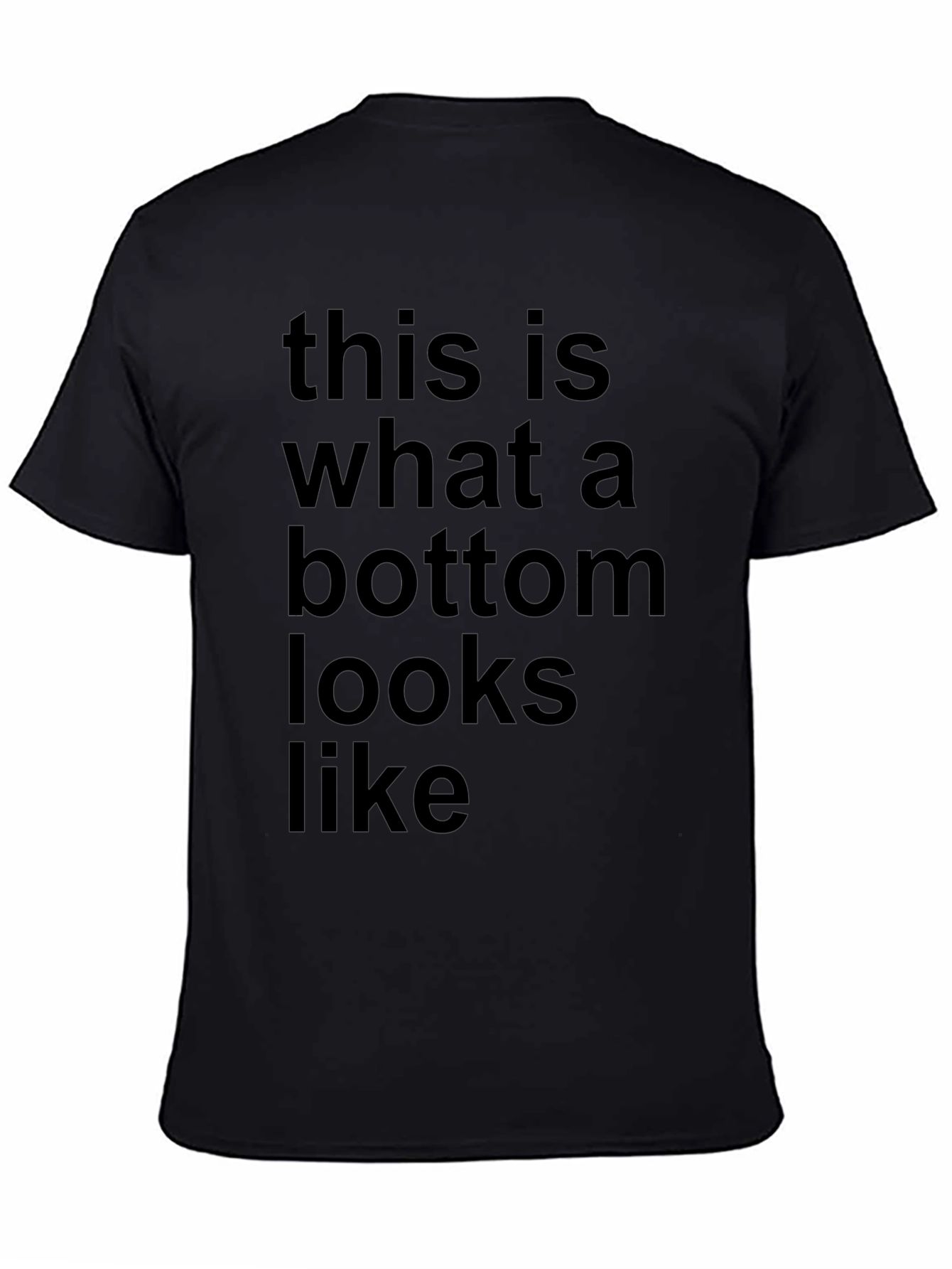 Humorous Bottom Graphic Tee - Soft Cotton Blend