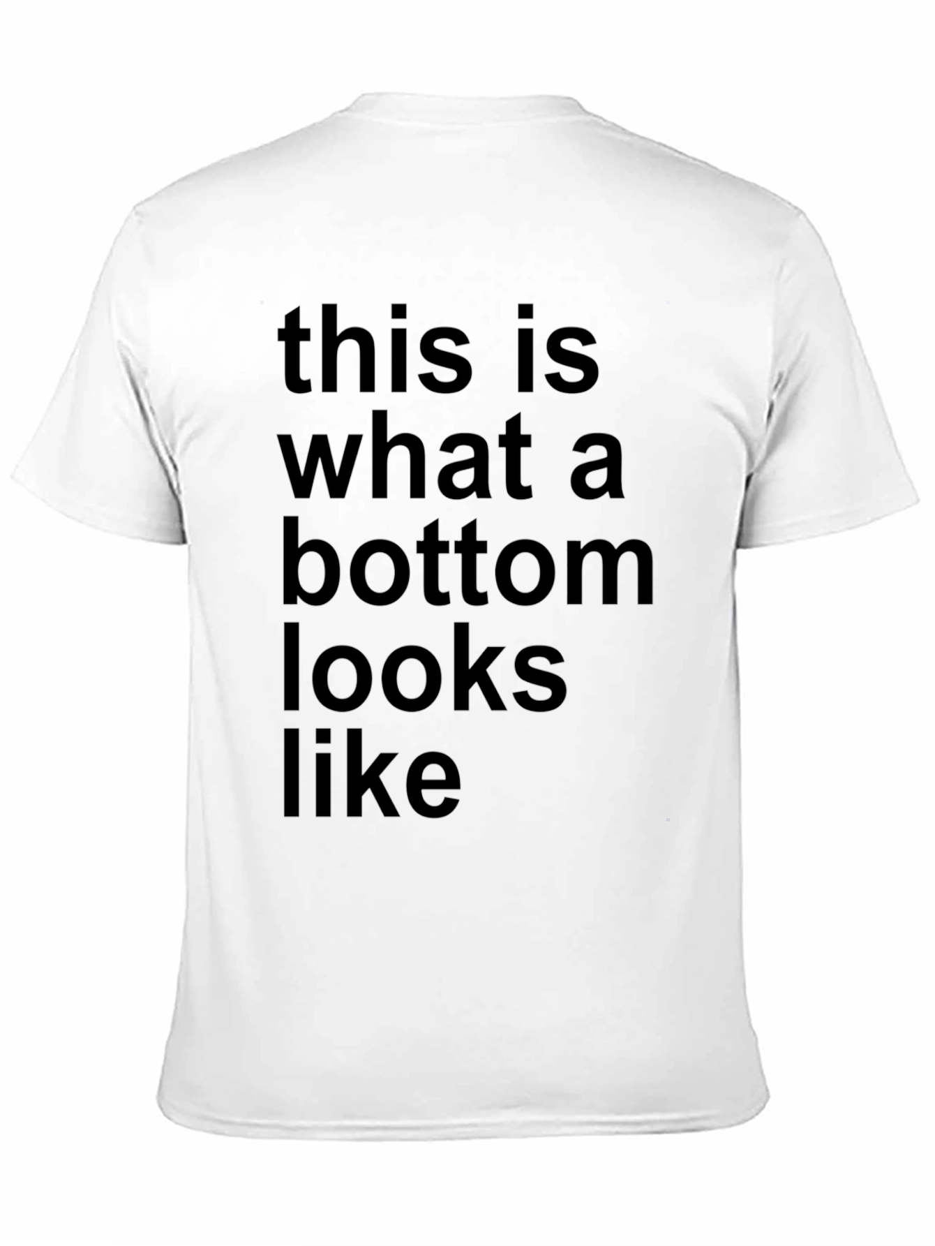 Humorous Bottom Graphic Tee - Soft Cotton Blend