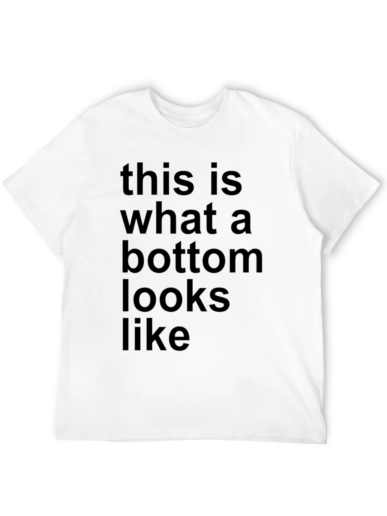 Humorous Bottom Graphic Tee - Soft Cotton Blend