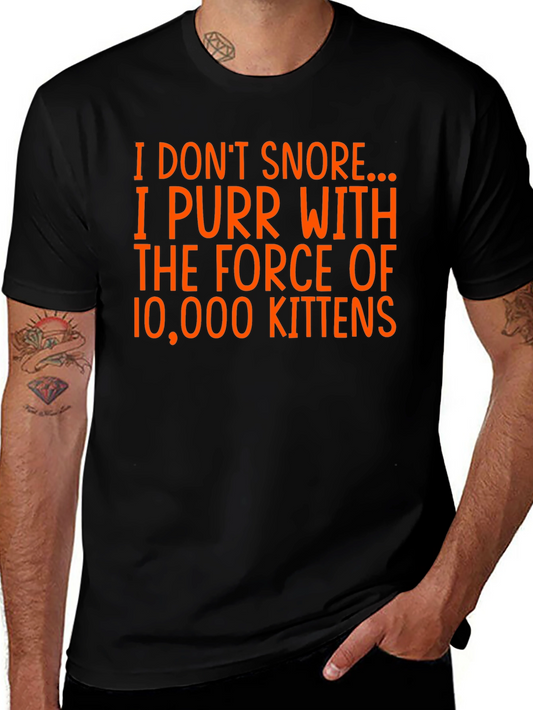 Humorous I Purr Graphic Tee - Cat Lover T-Shirt