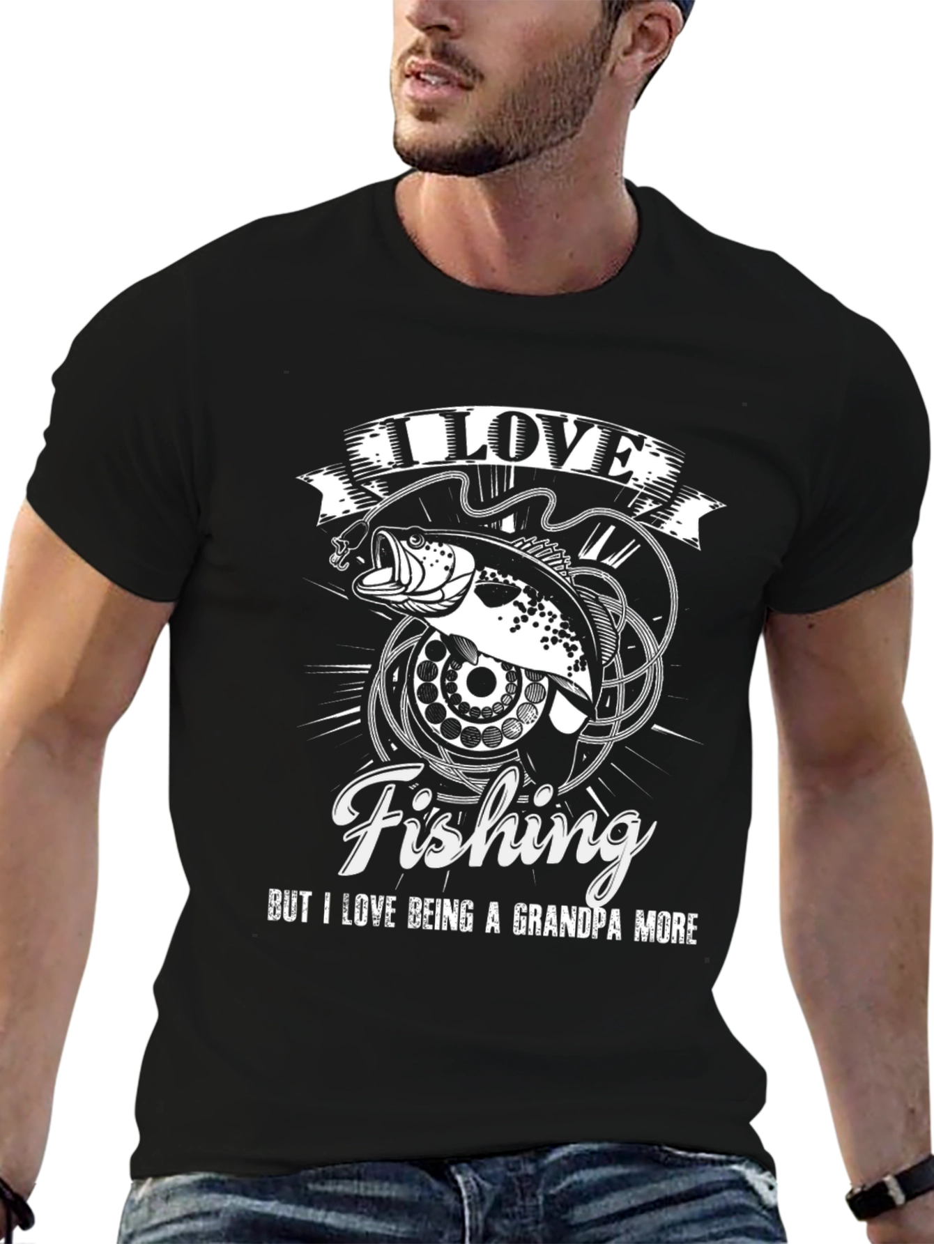 I Love Fishing Grandpa T-Shirt