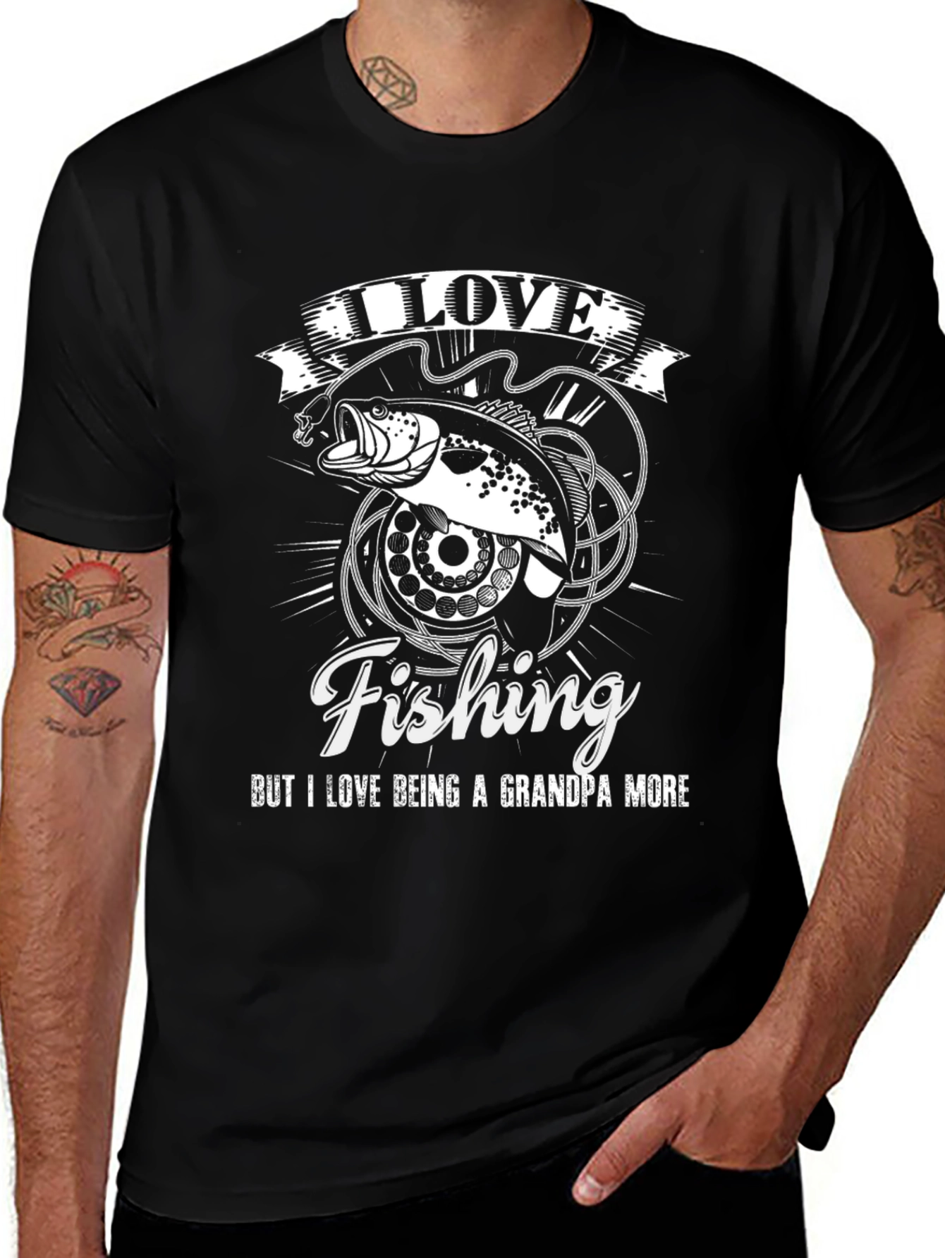 I Love Fishing Grandpa T-Shirt