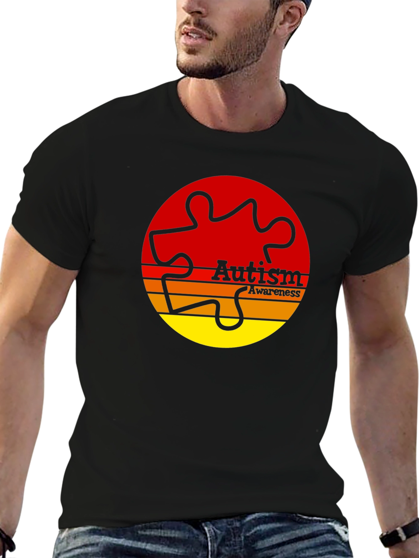 Autism Awareness T-Shirt Puzzle Piece Graphic Tee