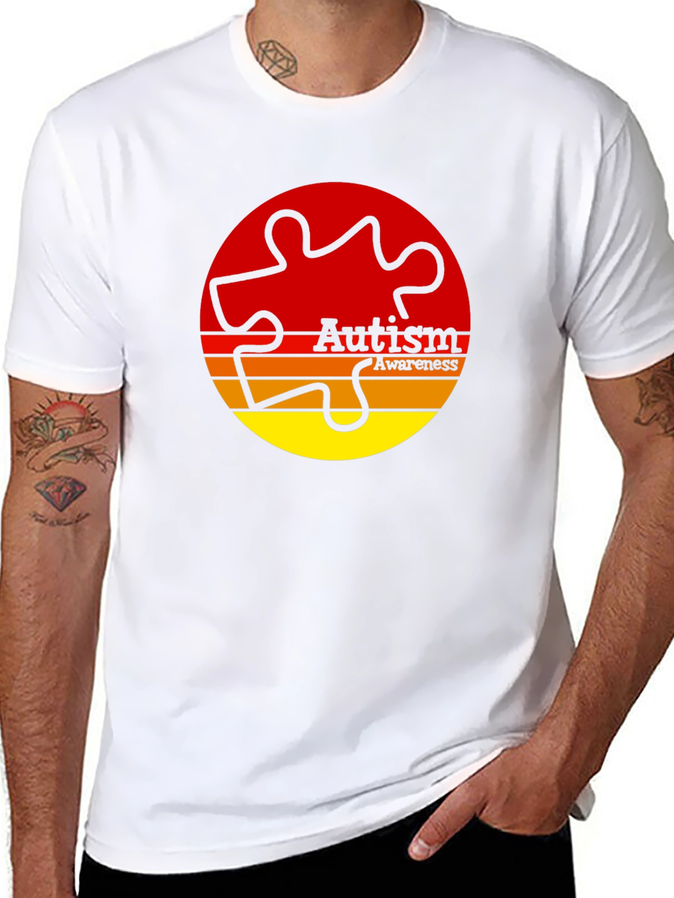 Autism Awareness T-Shirt Puzzle Piece Graphic Tee