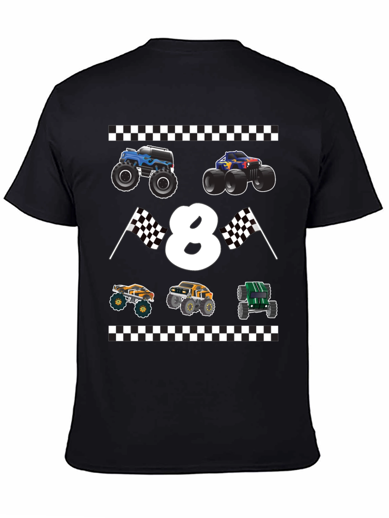 Monster Truck 8th Birthday T-Shirt