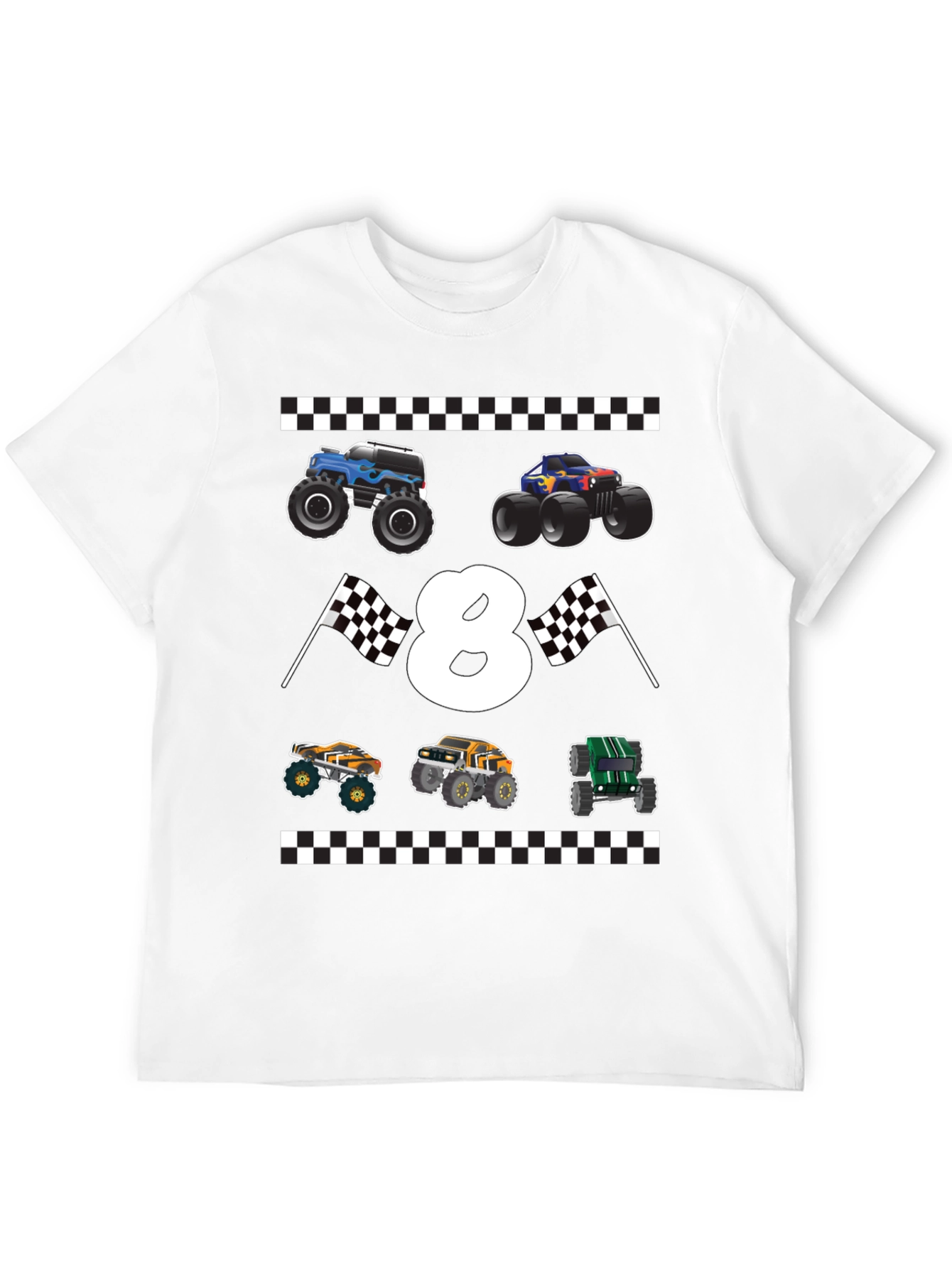 Monster Truck 8th Birthday T-Shirt