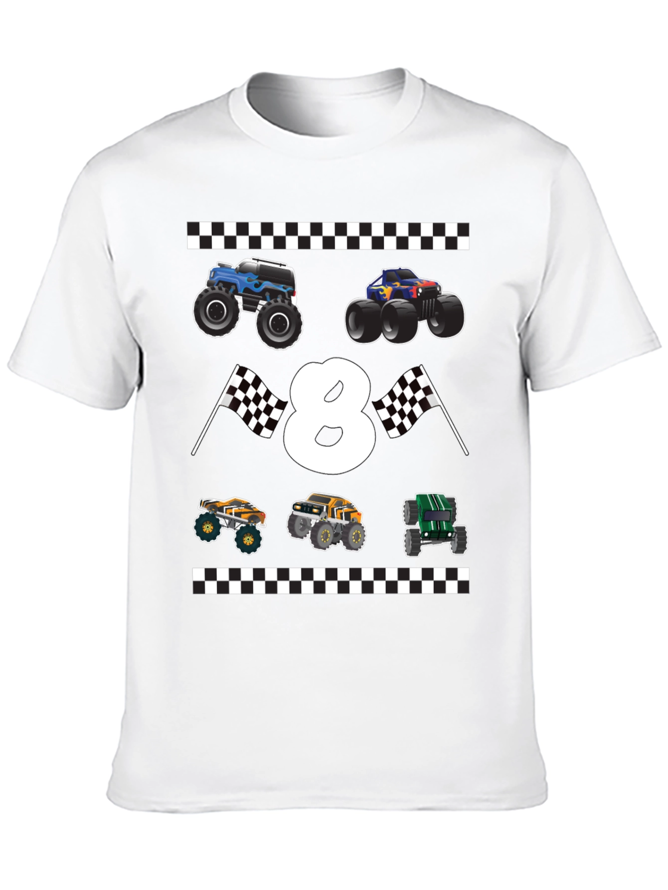 Monster Truck 8th Birthday T-Shirt